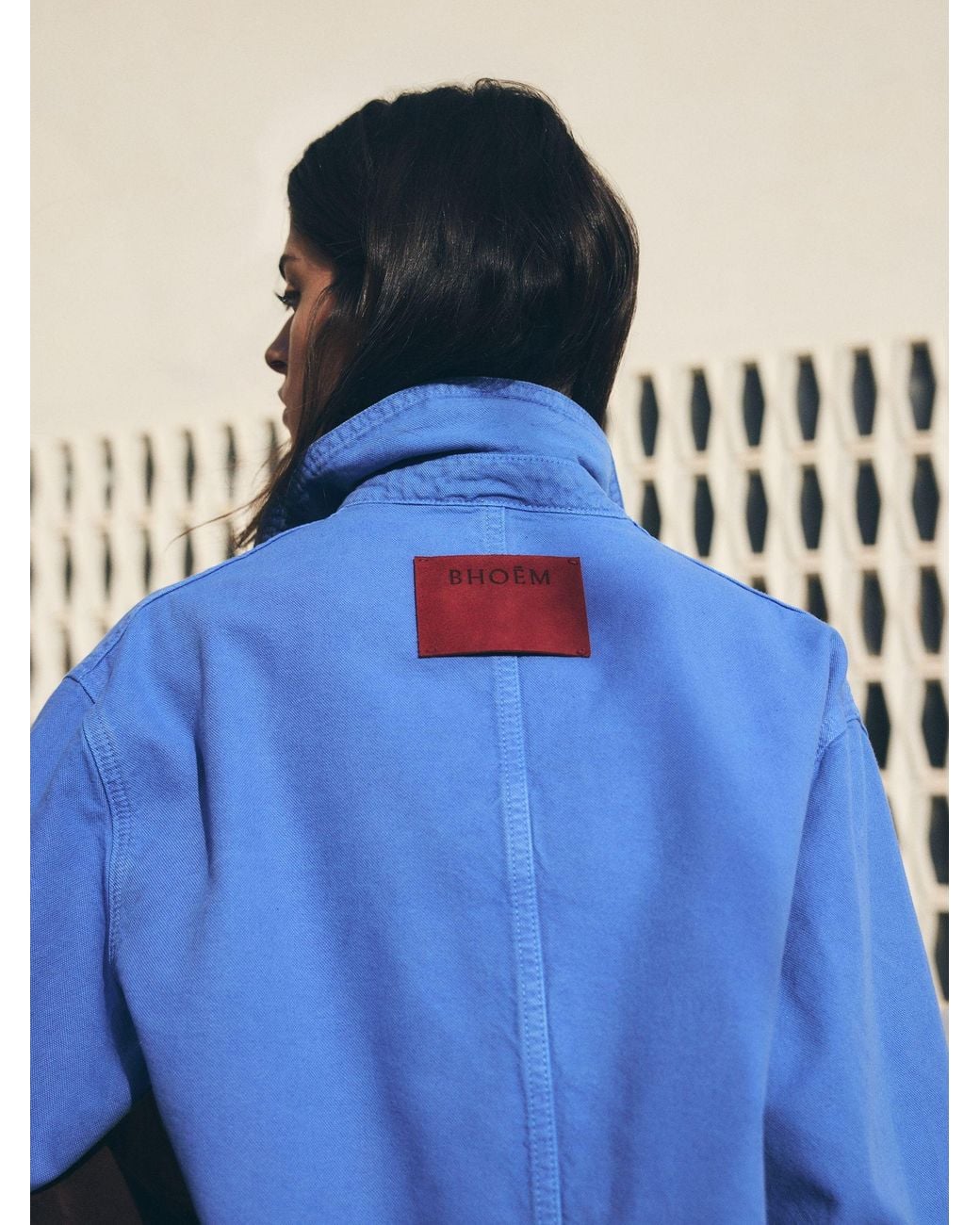 BHOEM Blue Washed Utility Canvas Jacket