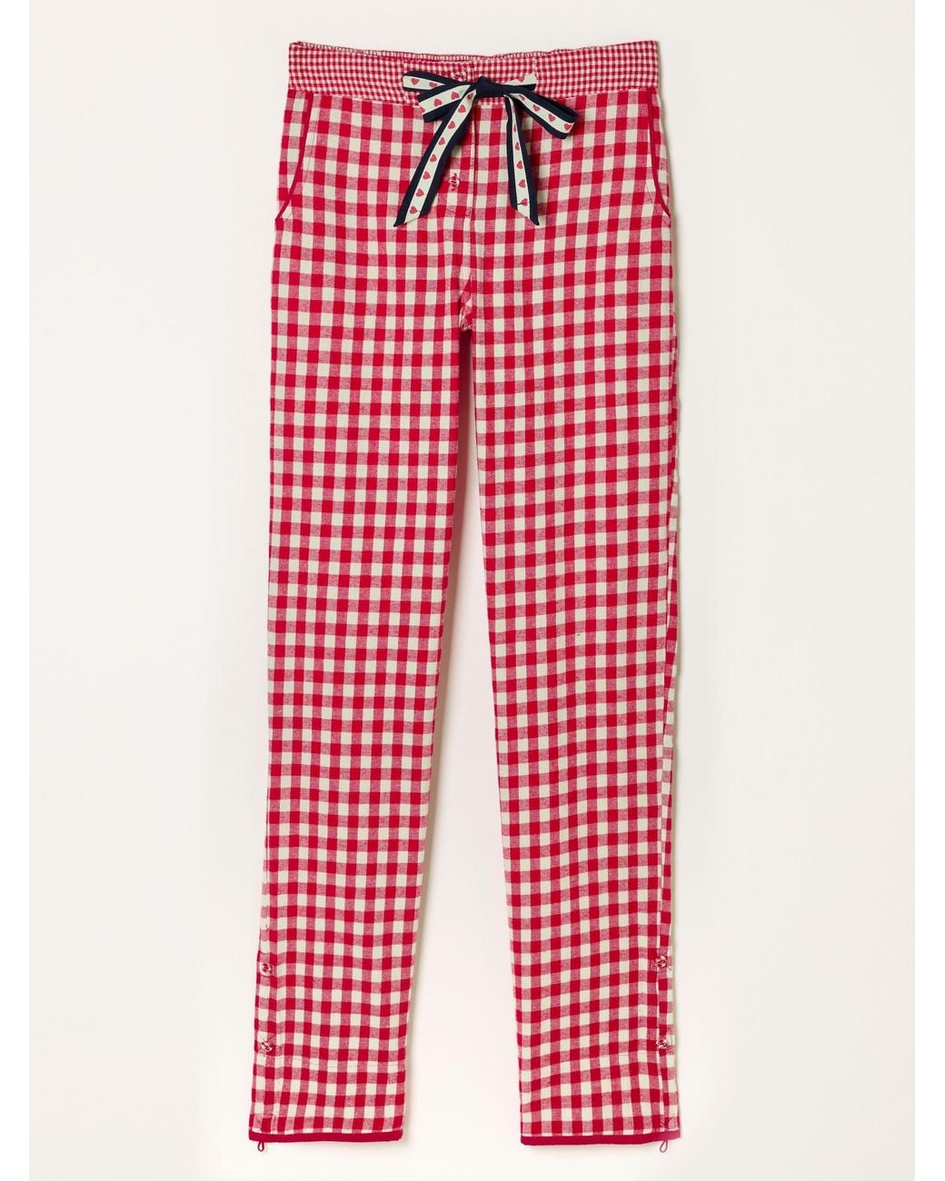 FatFace Red Eva Gingham Pyjama Bottoms