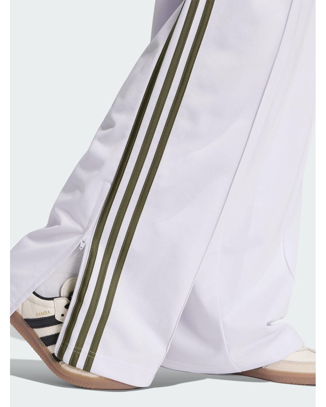 adidas Originals Firebird Loose Tracksuit Bottoms in White | Lyst