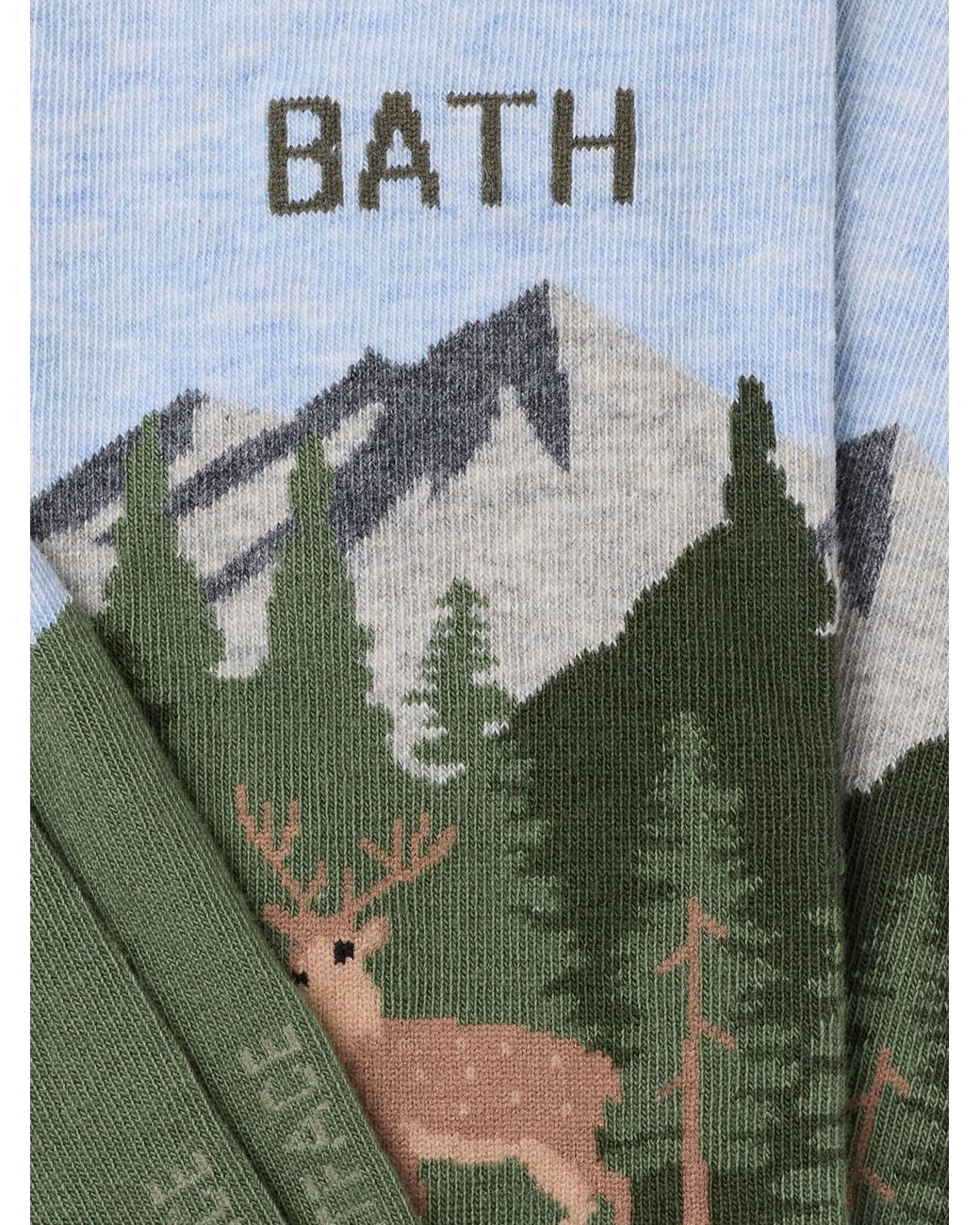 FatFace Green Fatface Bath Socks for men