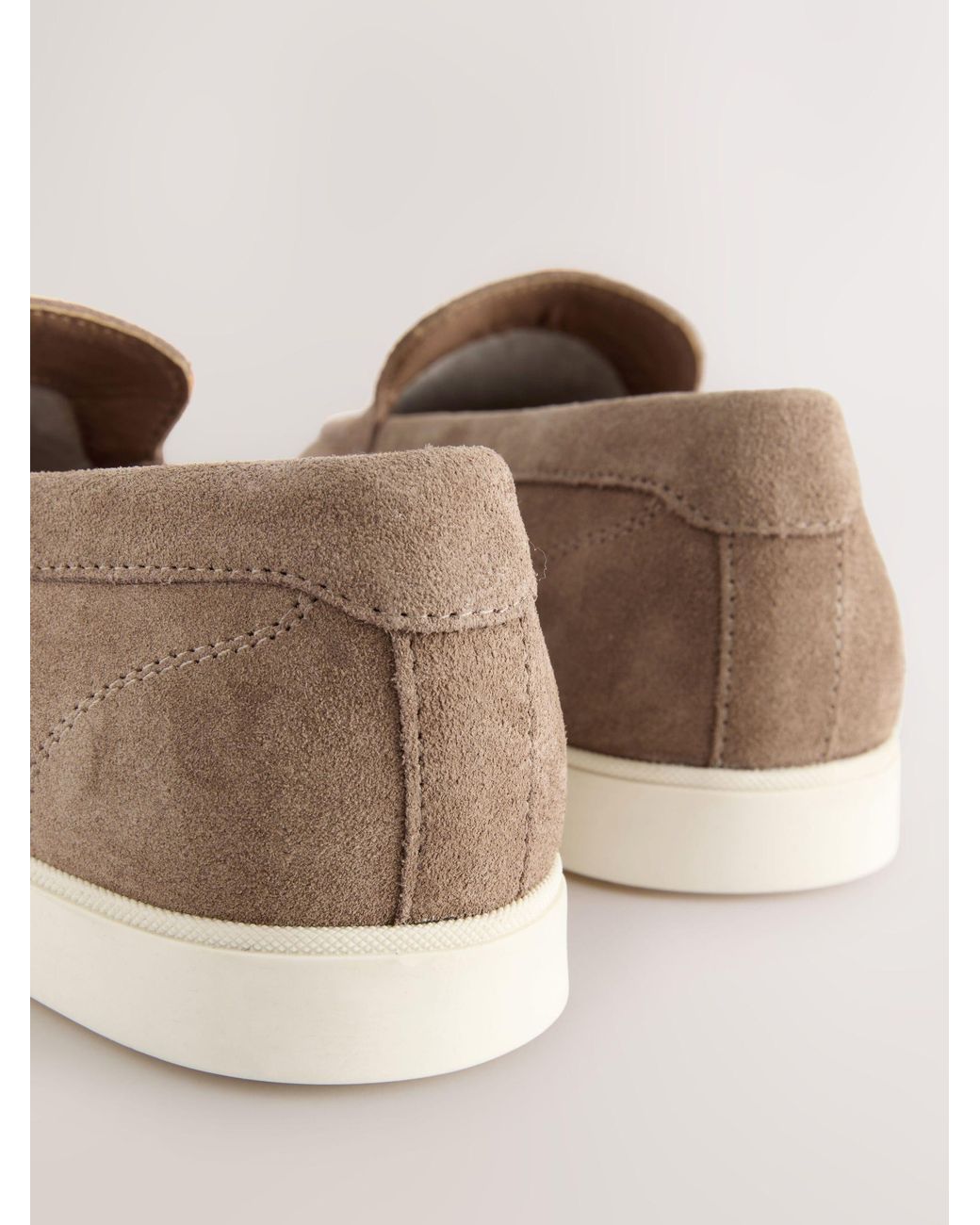 Next Natural Suede Loafers for men