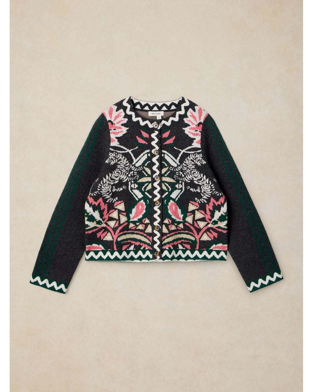 White Stuff Black Nomad Knit Jacket