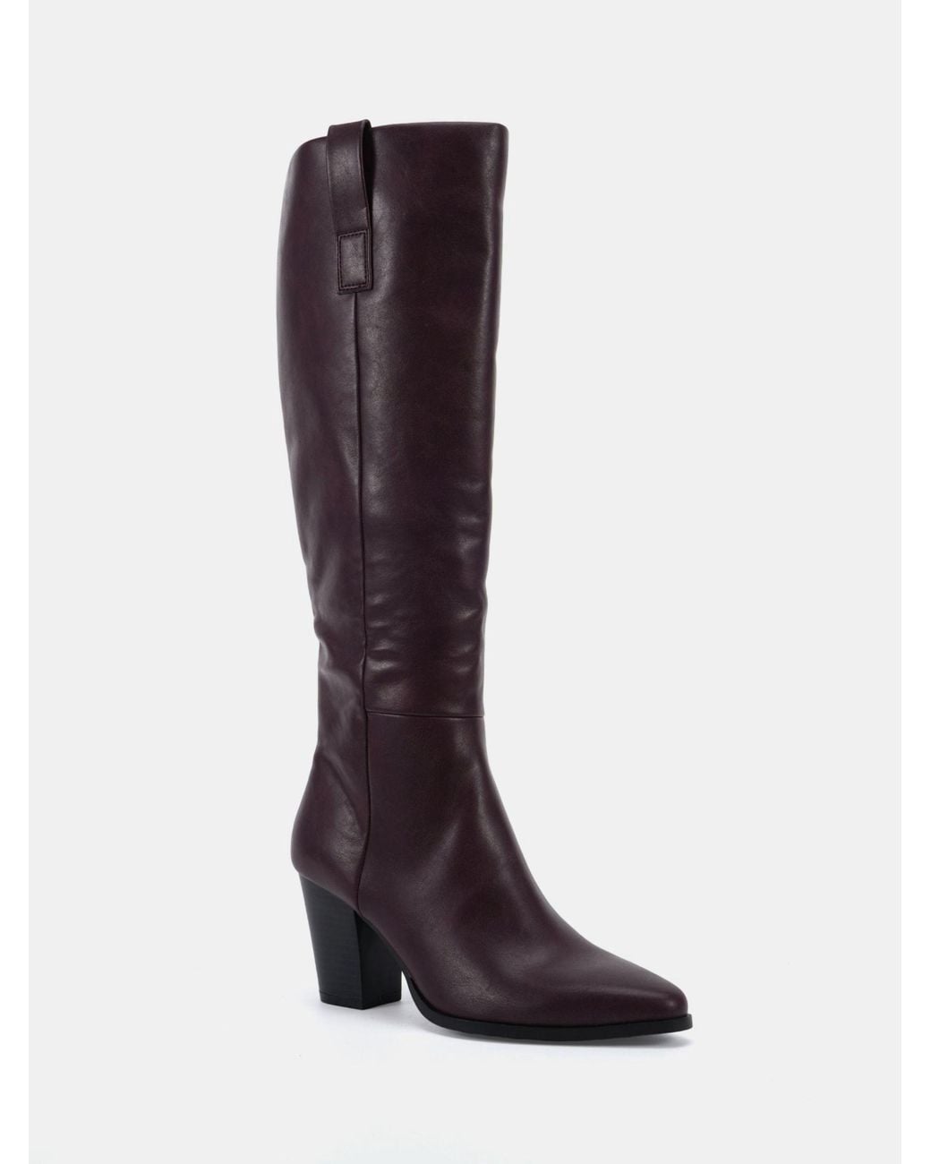 Novo Wide Fit Gili Block Heel Western Knee Boots in Blue | Lyst