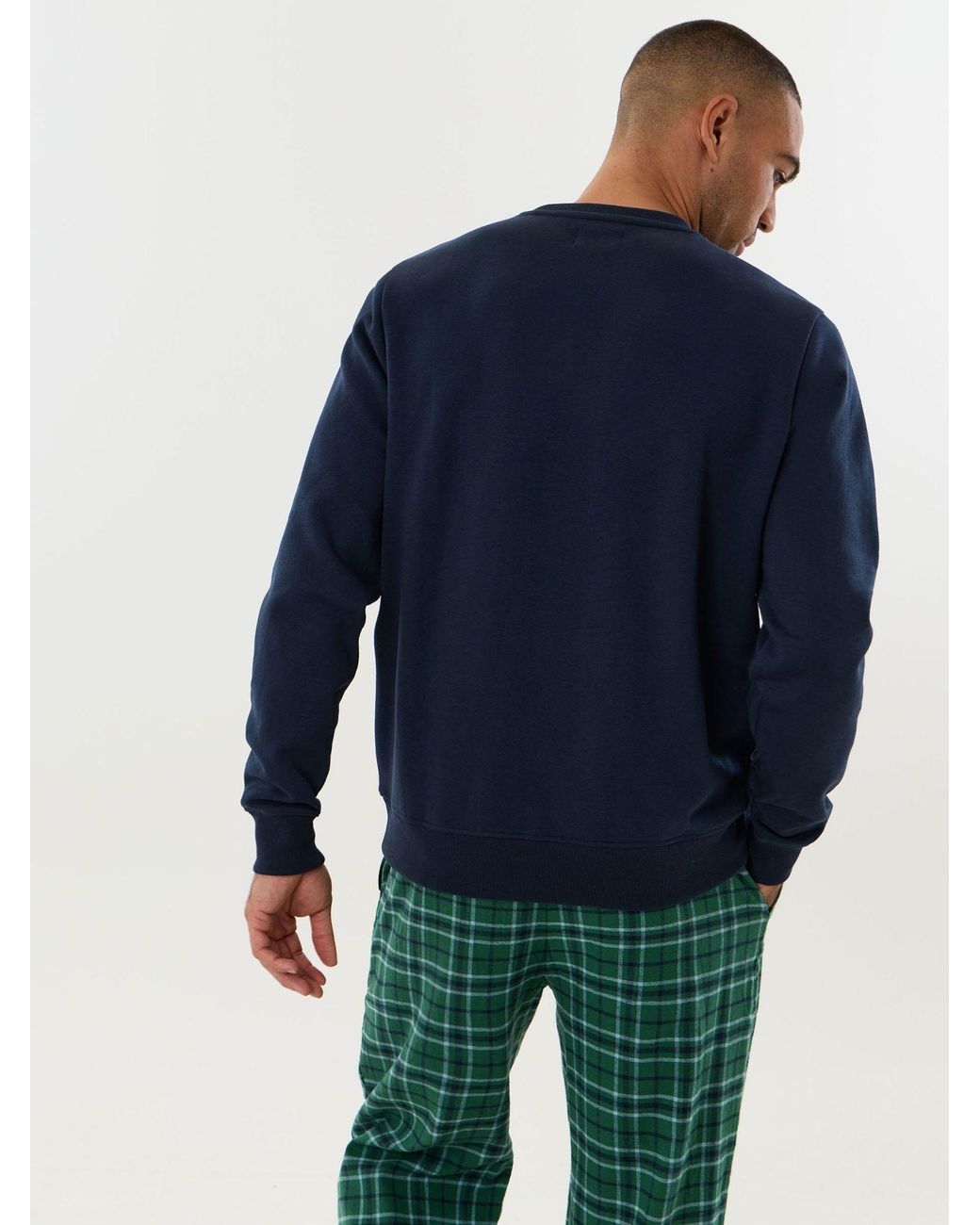 Threadbare Blue Christmas Aspen Pyjamas Set for men