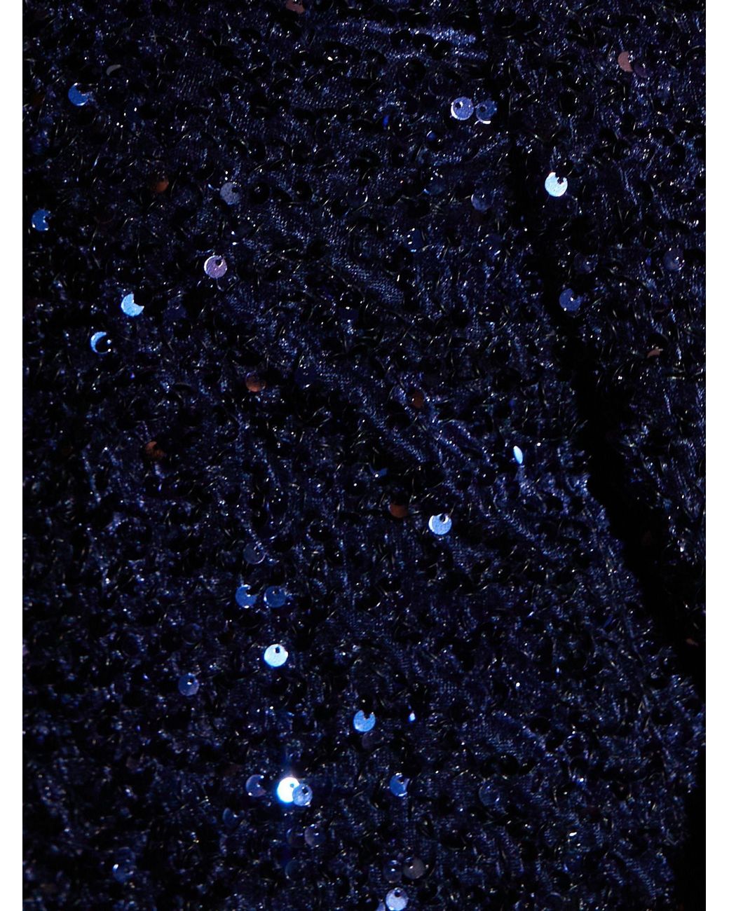 Threadbare Black Sequin Velour V-Neck Mini Dress