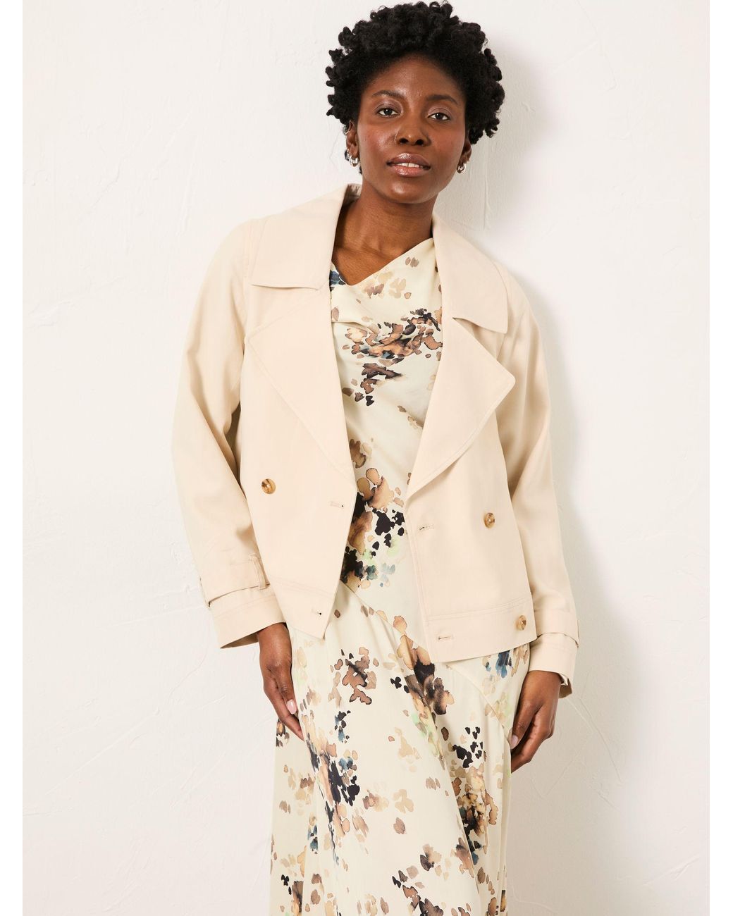 FatFace Natural Cora Petite Trench Coat