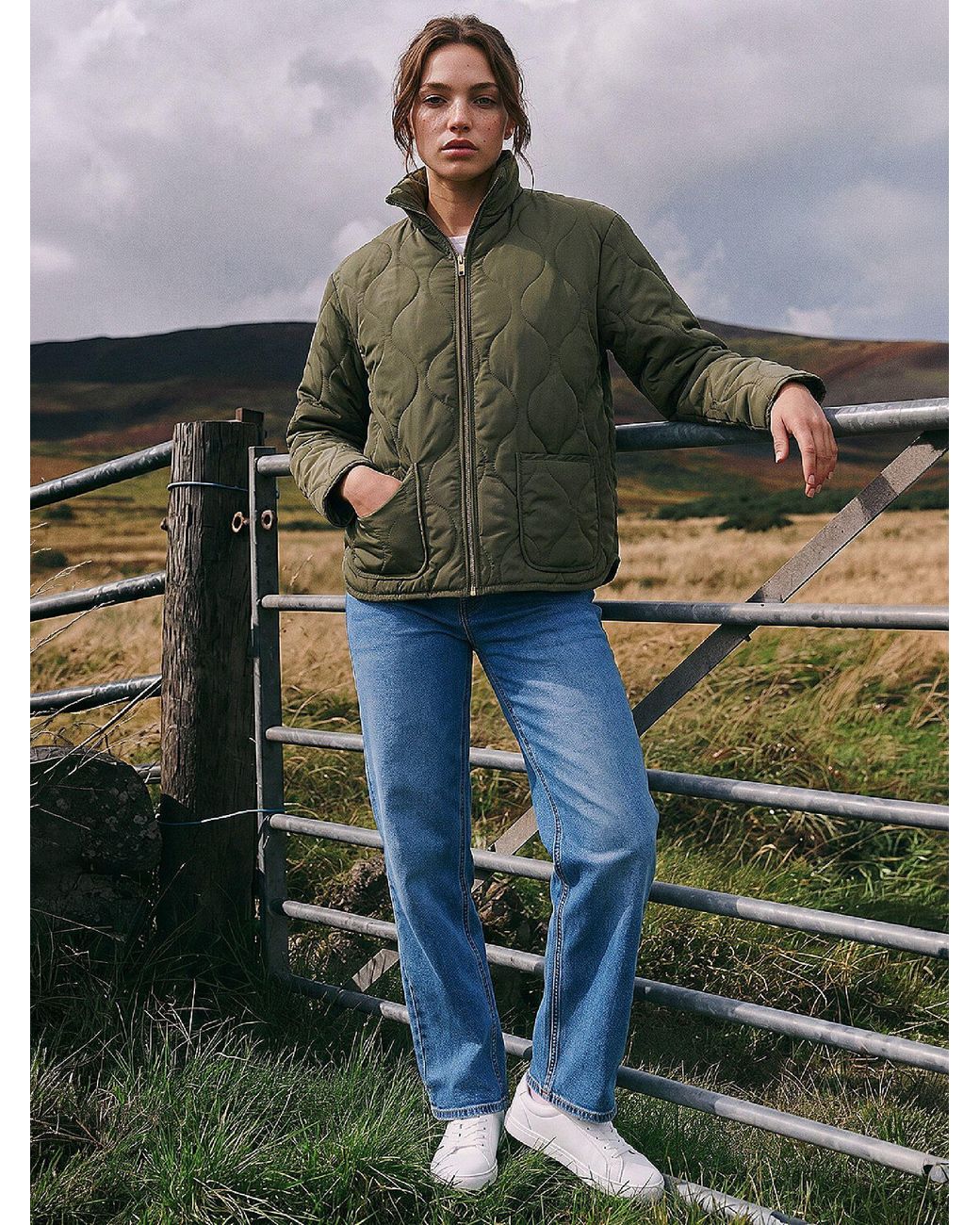 Roman Green Petite Padded Jacket