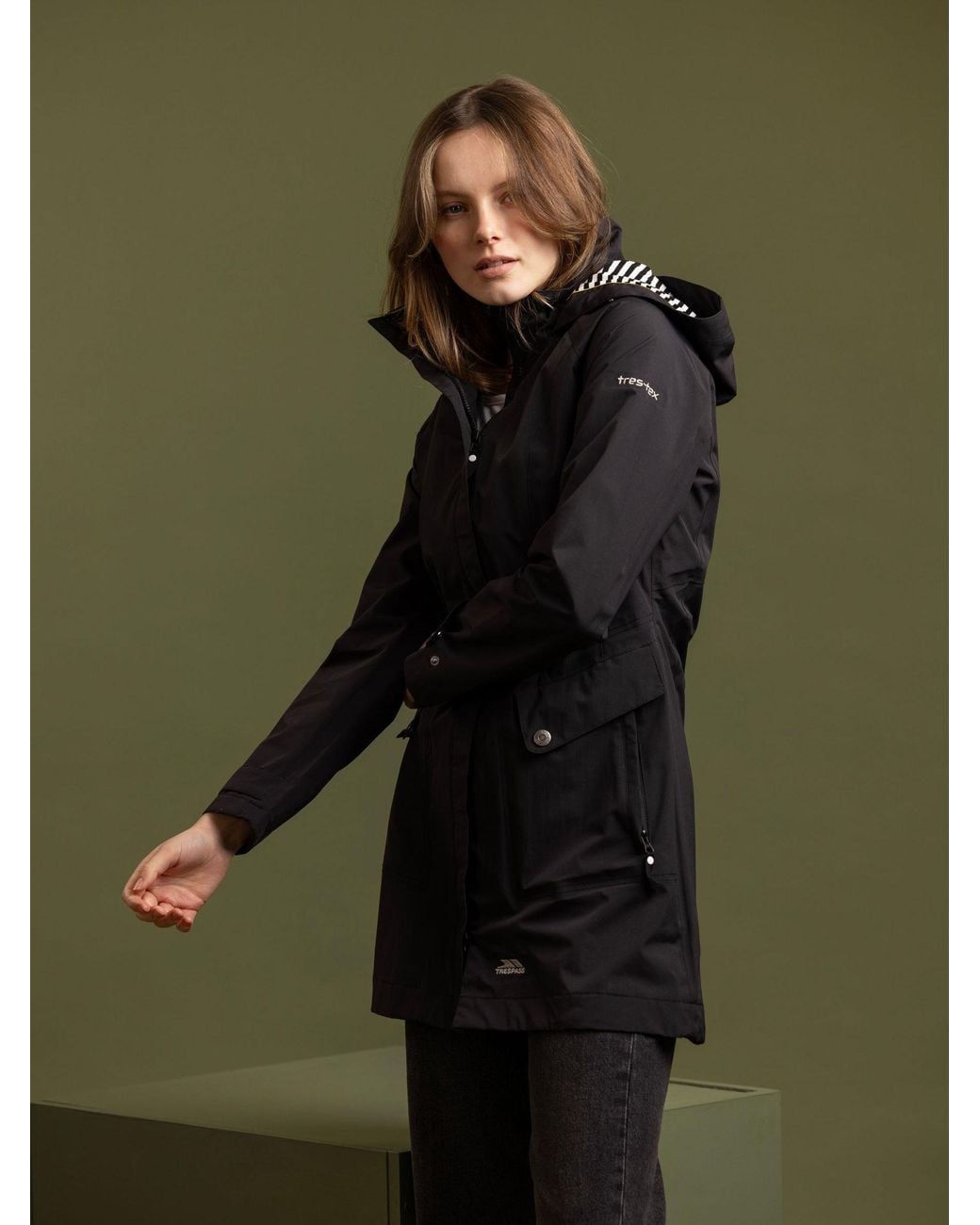 Trespass Green Rainyday Waterproof Jacket