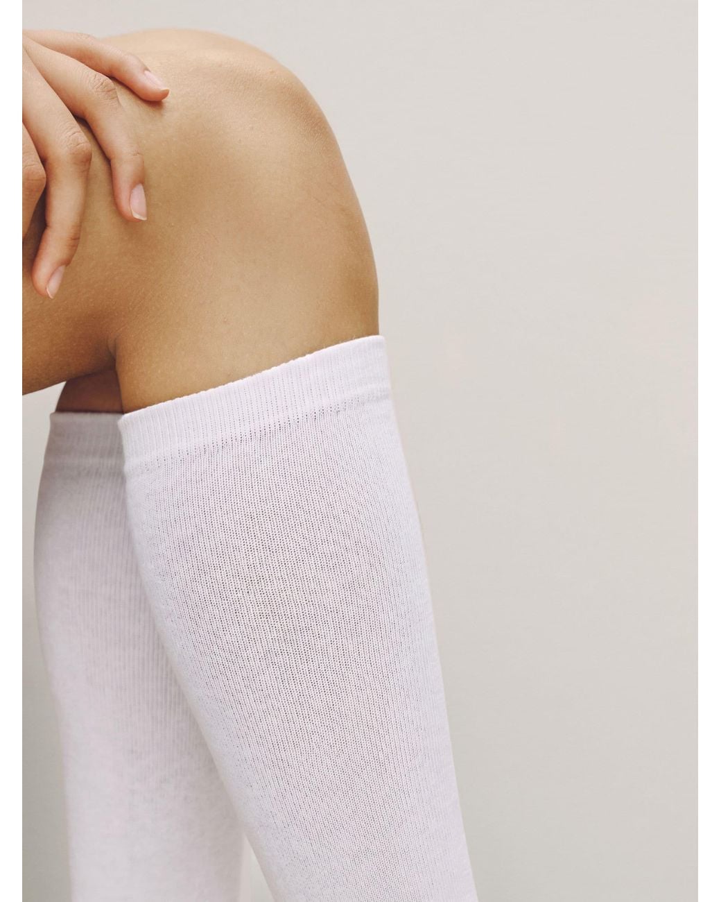 Next White Modal Blend Knee High Socks 2 Pack