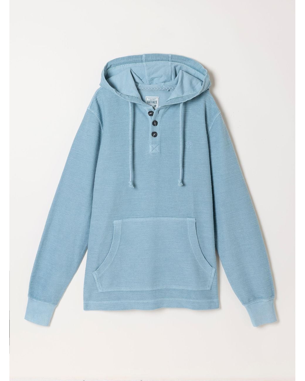 FatFace Blue Beach Half Neck Hoodie for men