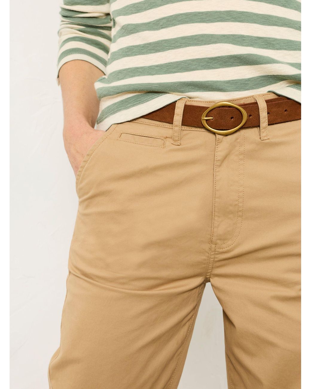 FatFace Natural Blazey Tapered Chino Trousers