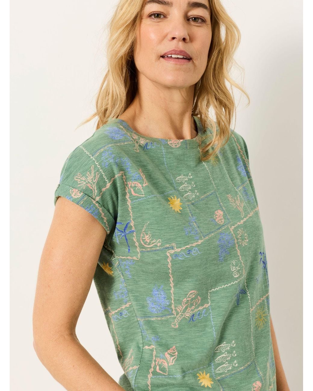 FatFace Green Ivy T-Shirt