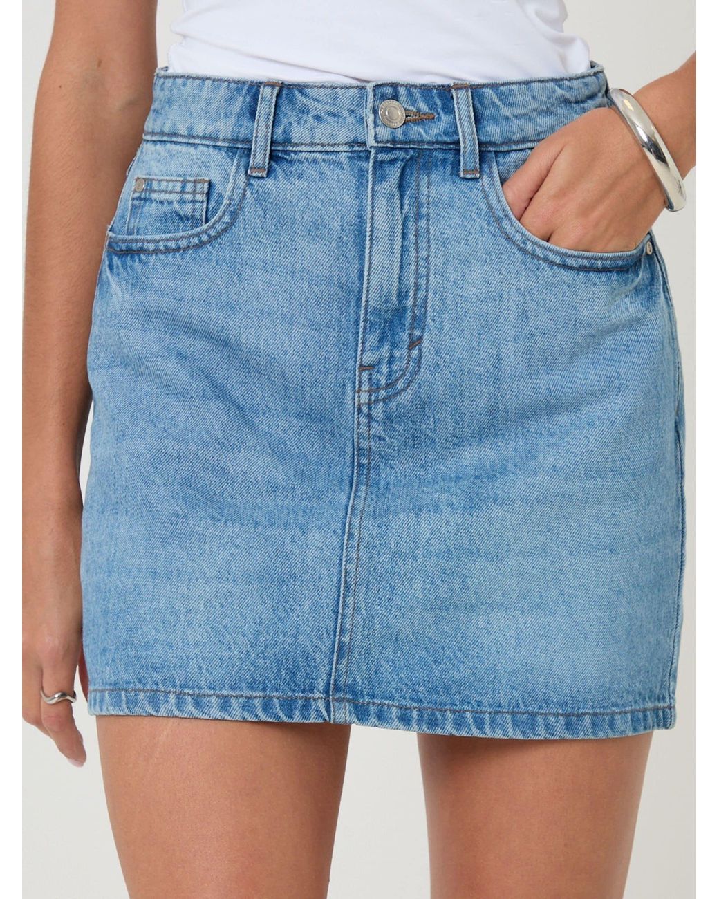 Threadbare Blue Denim Mini Skirts 2 Pack