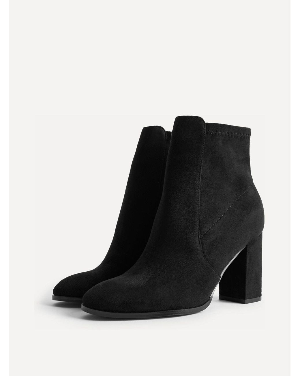 Linzi Rayne Wide Fit Block Heel Ankle Boots in Black | Lyst