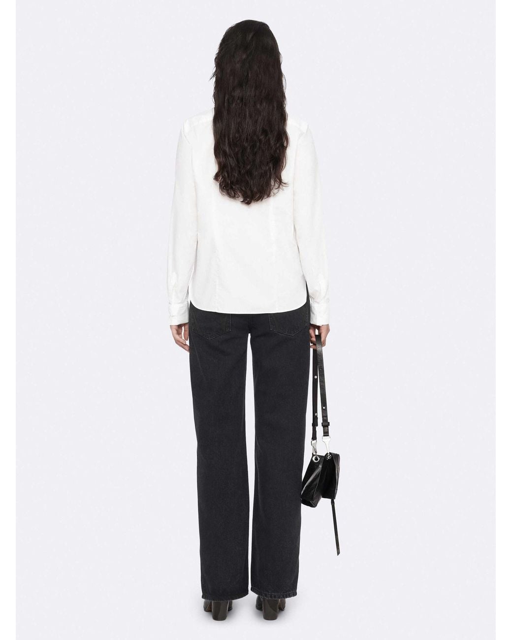 AllSaints White Allsaints Amara Ruffle Blouse