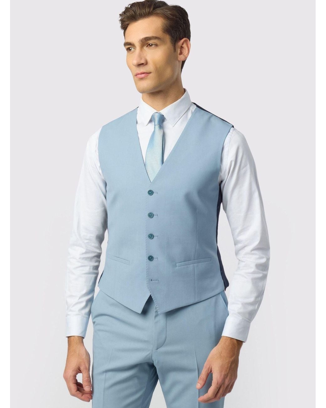 Ted Baker Blue Panama Waistcoat for men