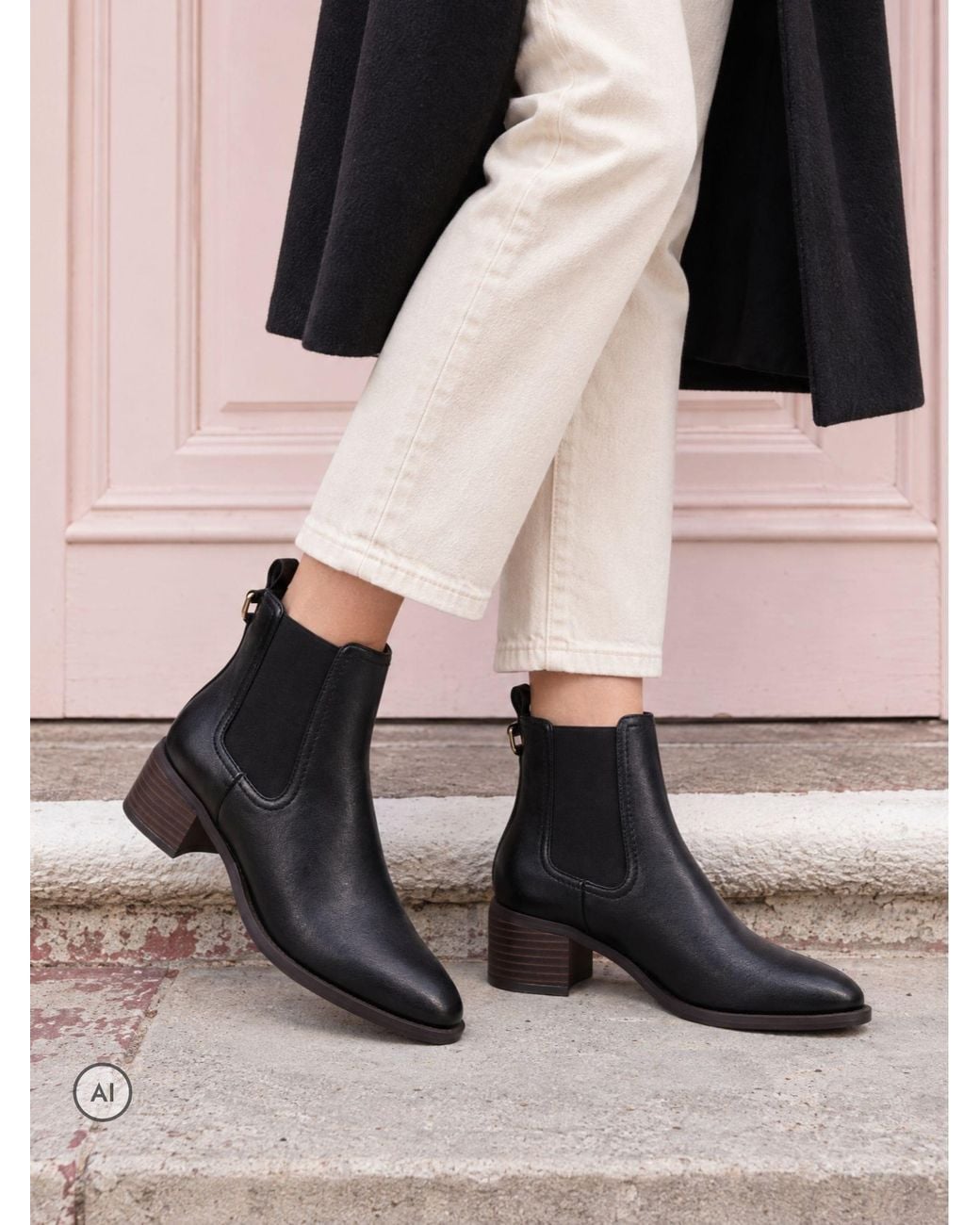 Novo Wide Fit Davina Almond Toe Low Block Chelsea Boots in Pink | Lyst