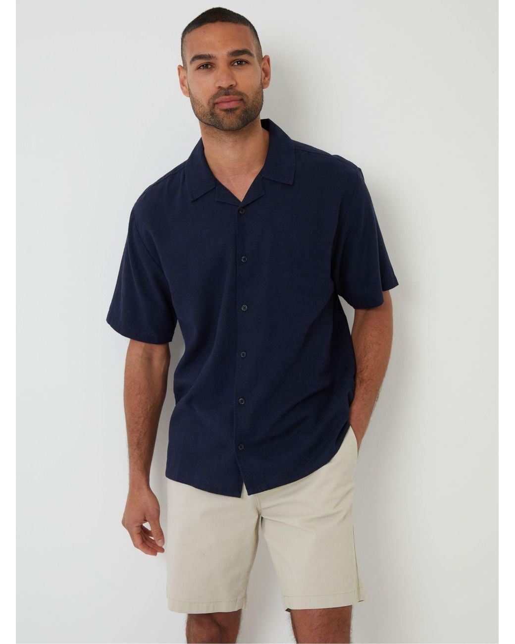 Threadbare Natural Stretch Chino Shorts for men