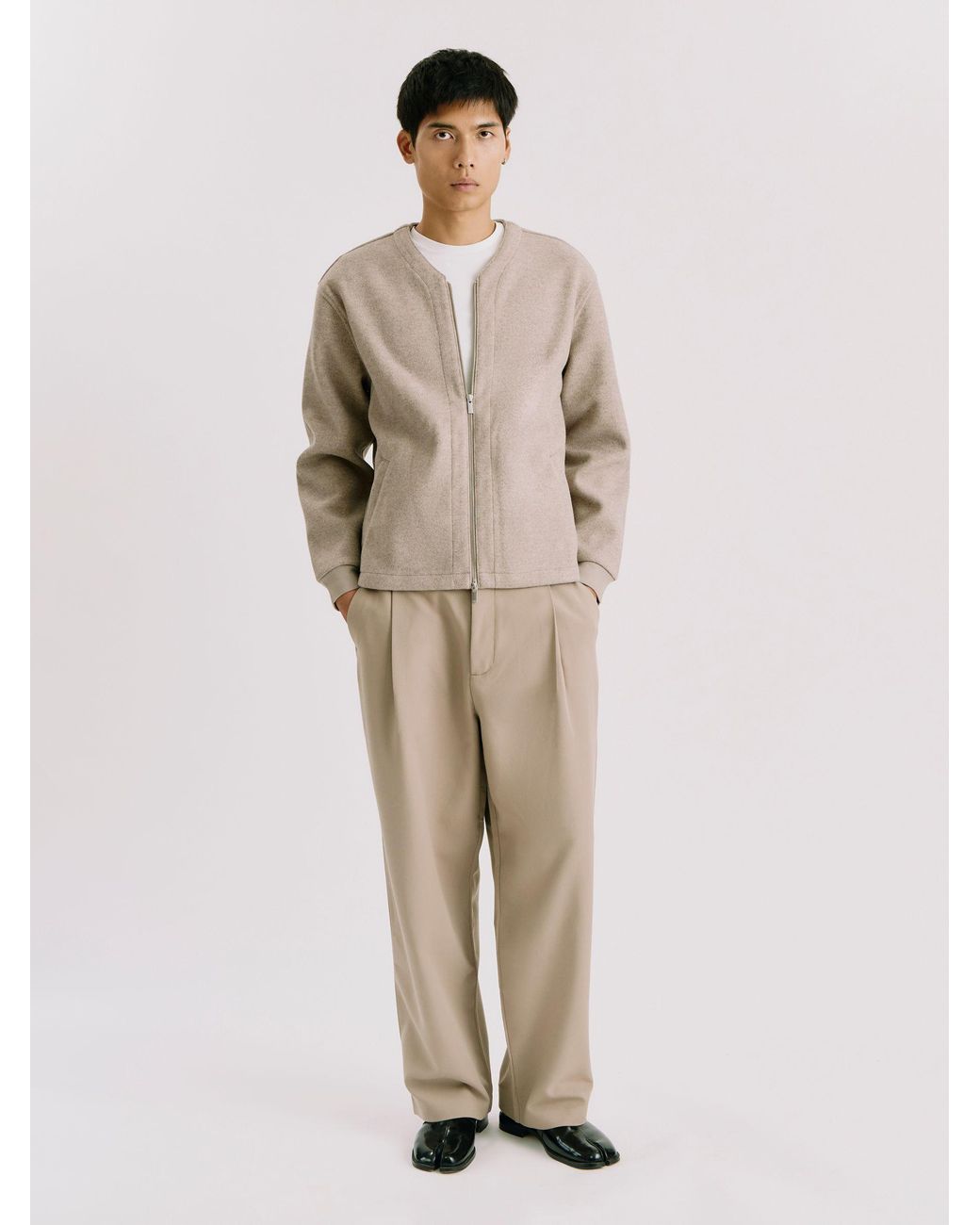 Kem Collection Natural Collarless Jacket for men