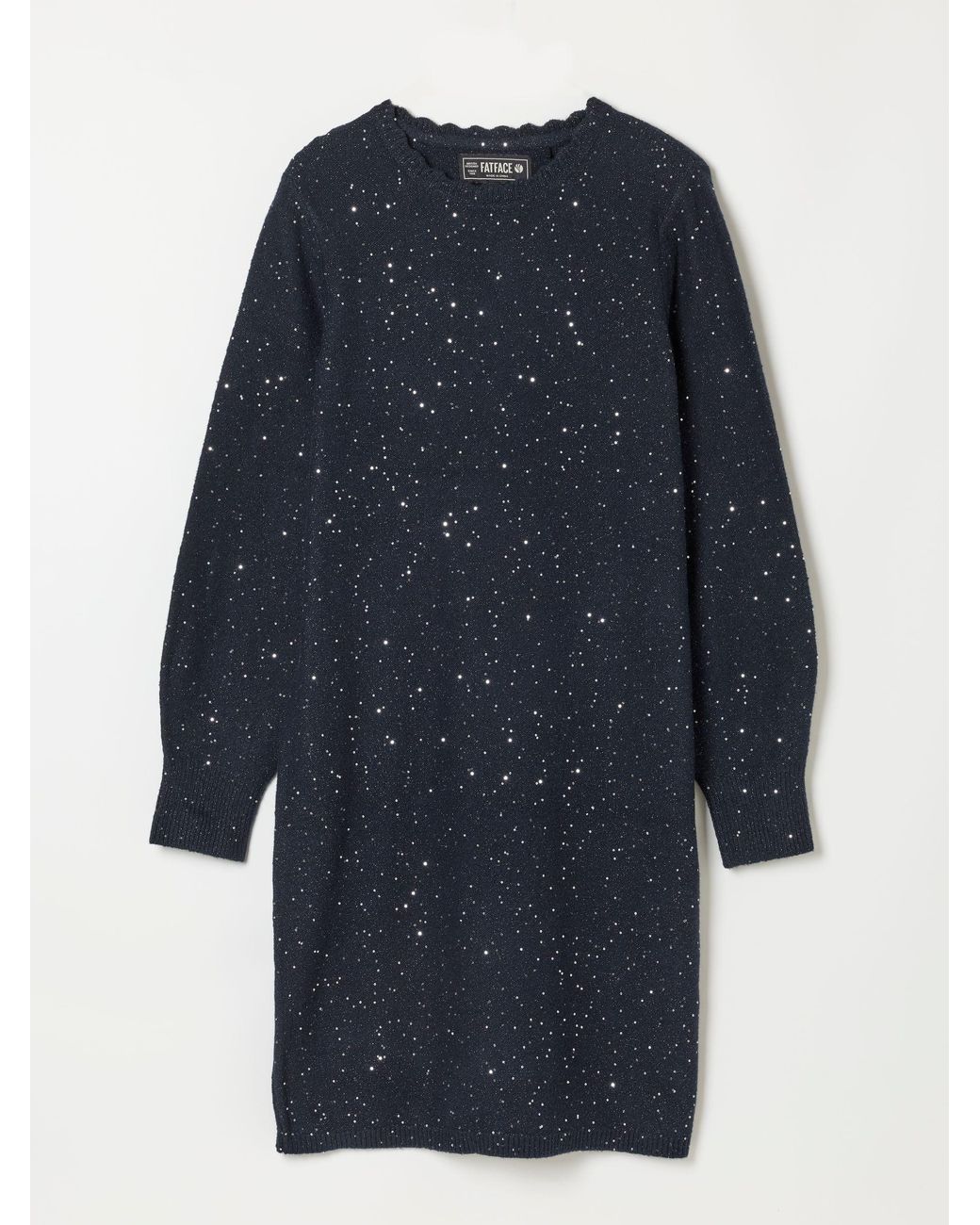 FatFace Blue Skylar Petite Knitted Dress