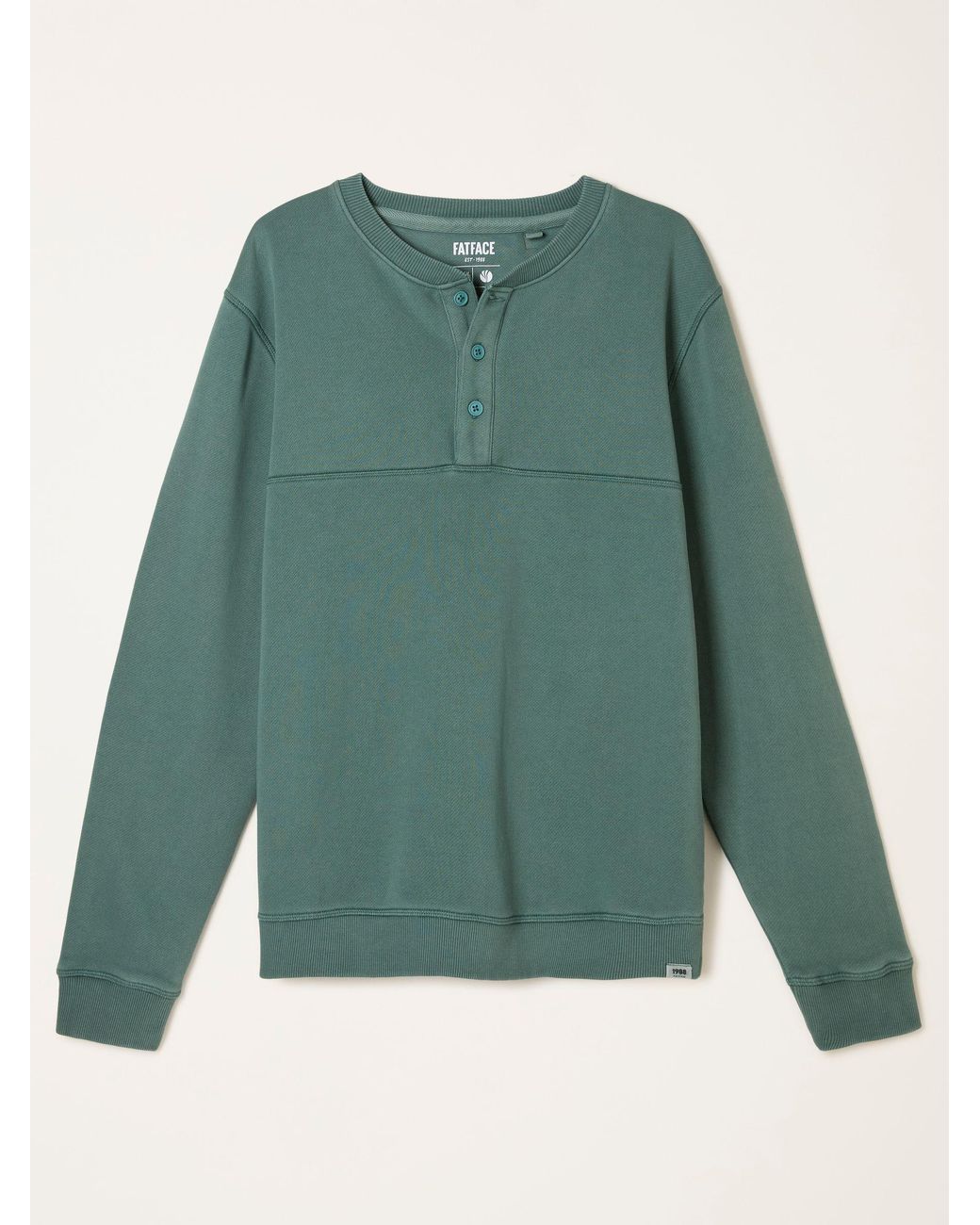 FatFace Blue Brooke Henley for men