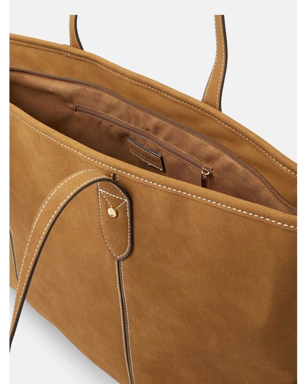 Accessorize Brown Suedette Tote Bag