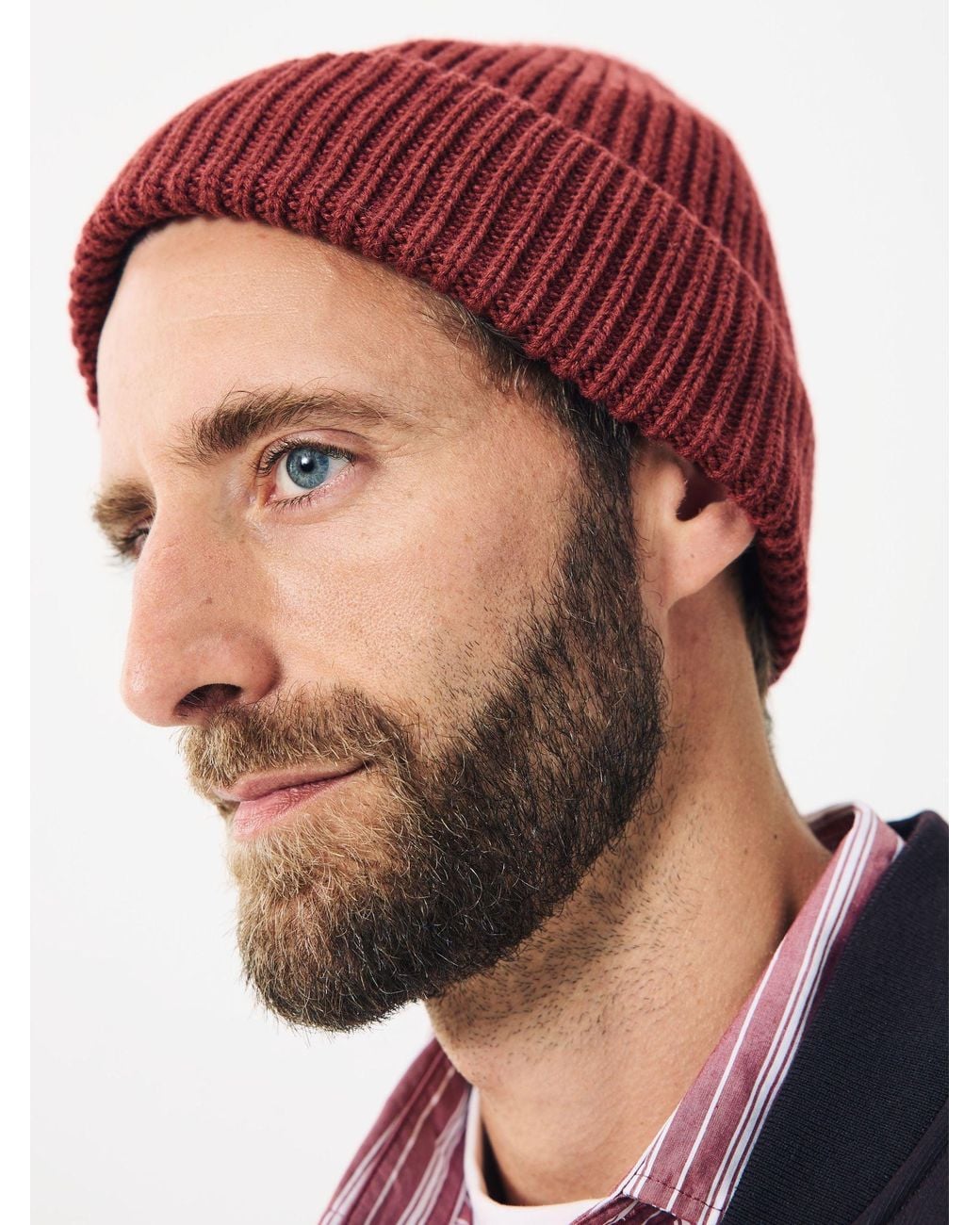 Next Red Beanie Hat for men