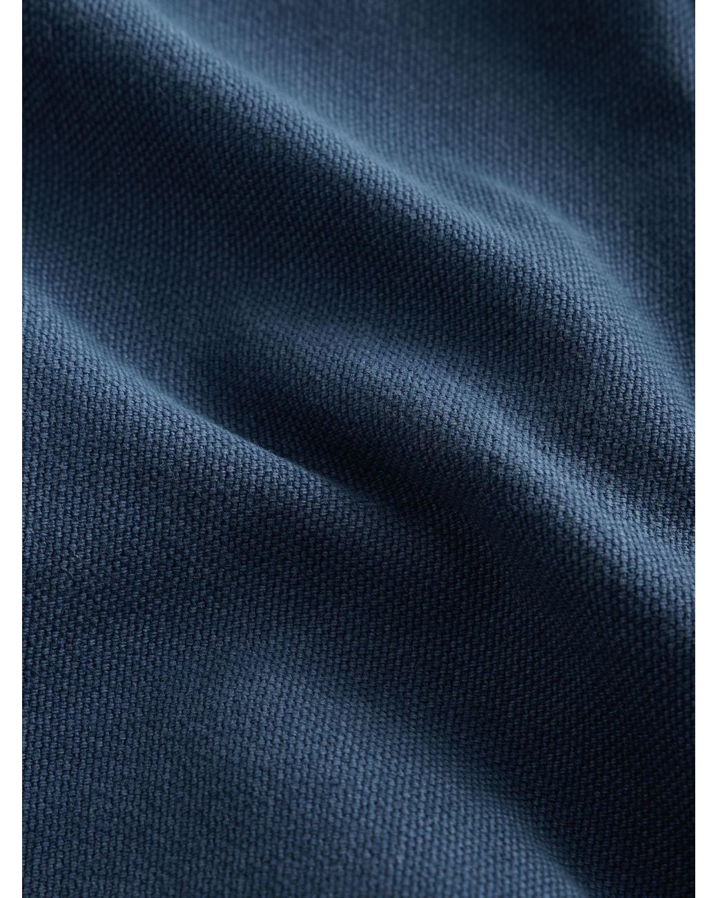 Next Blue Canvas Cord Collar Shacket for men