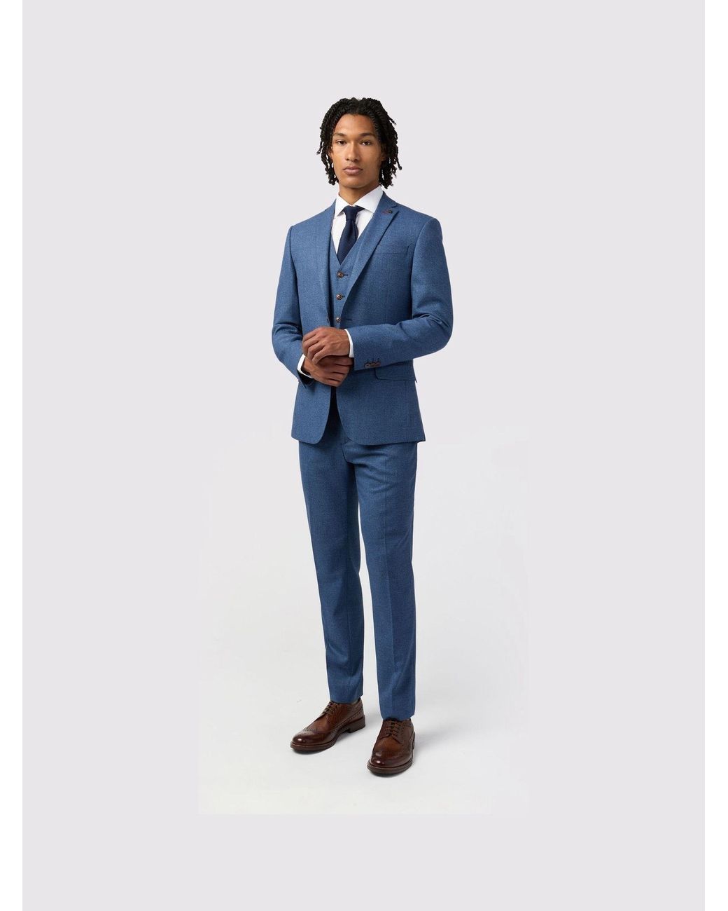 Antique Rogue Blue Blake Texture Jacket for men