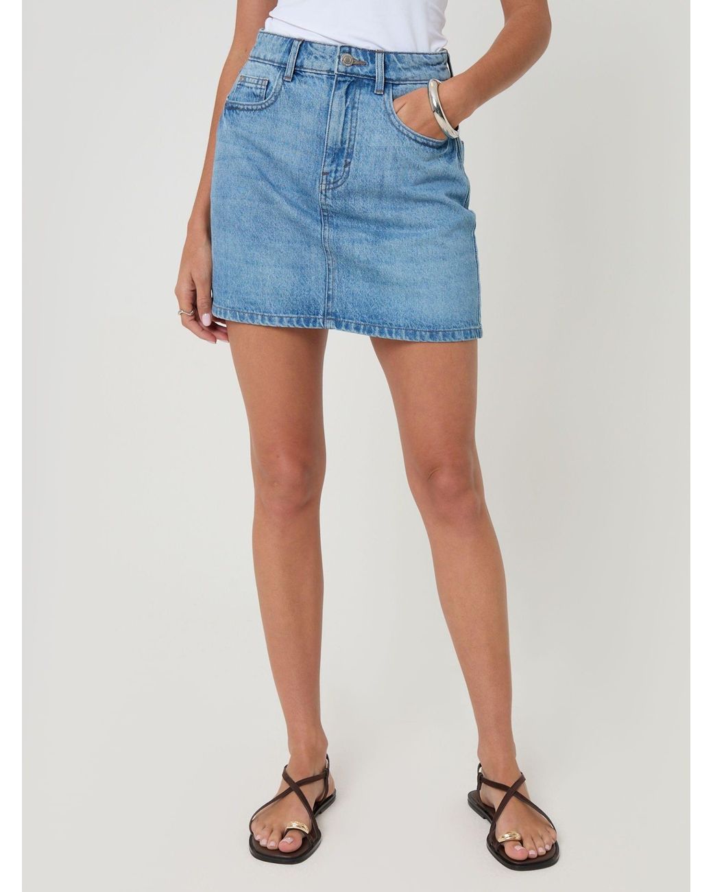 Threadbare Blue Denim Mini Skirts 2 Pack