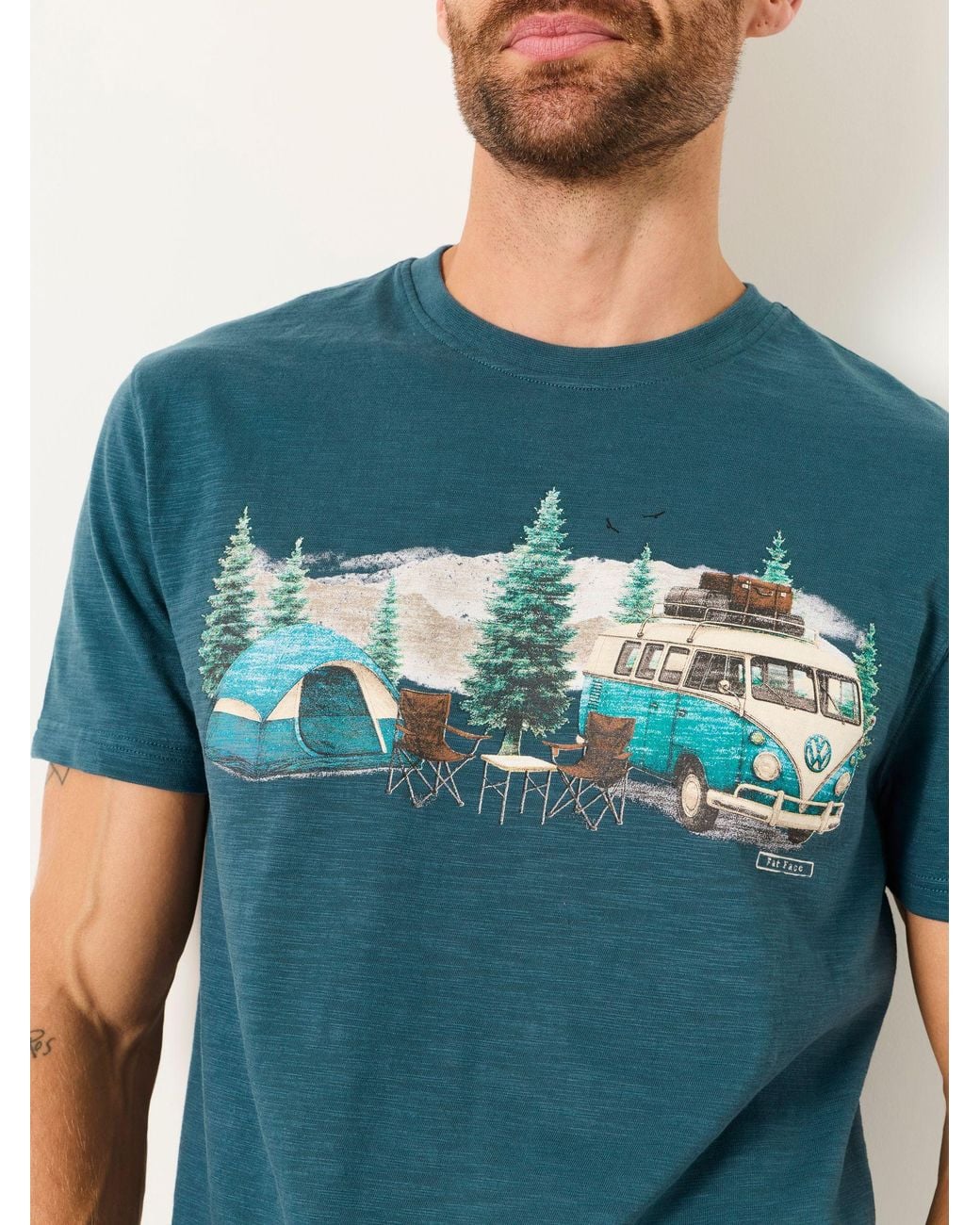 FatFace Blue Vw Camper Graphic T-Shirt for men