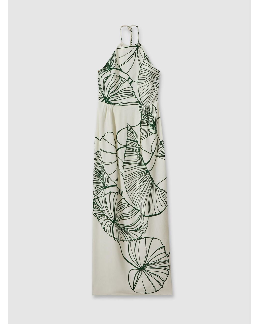 Reiss Halter Neck Maxi Dress in Green | Lyst Reiss Halter Neck Maxi Dress in Green | Lyst