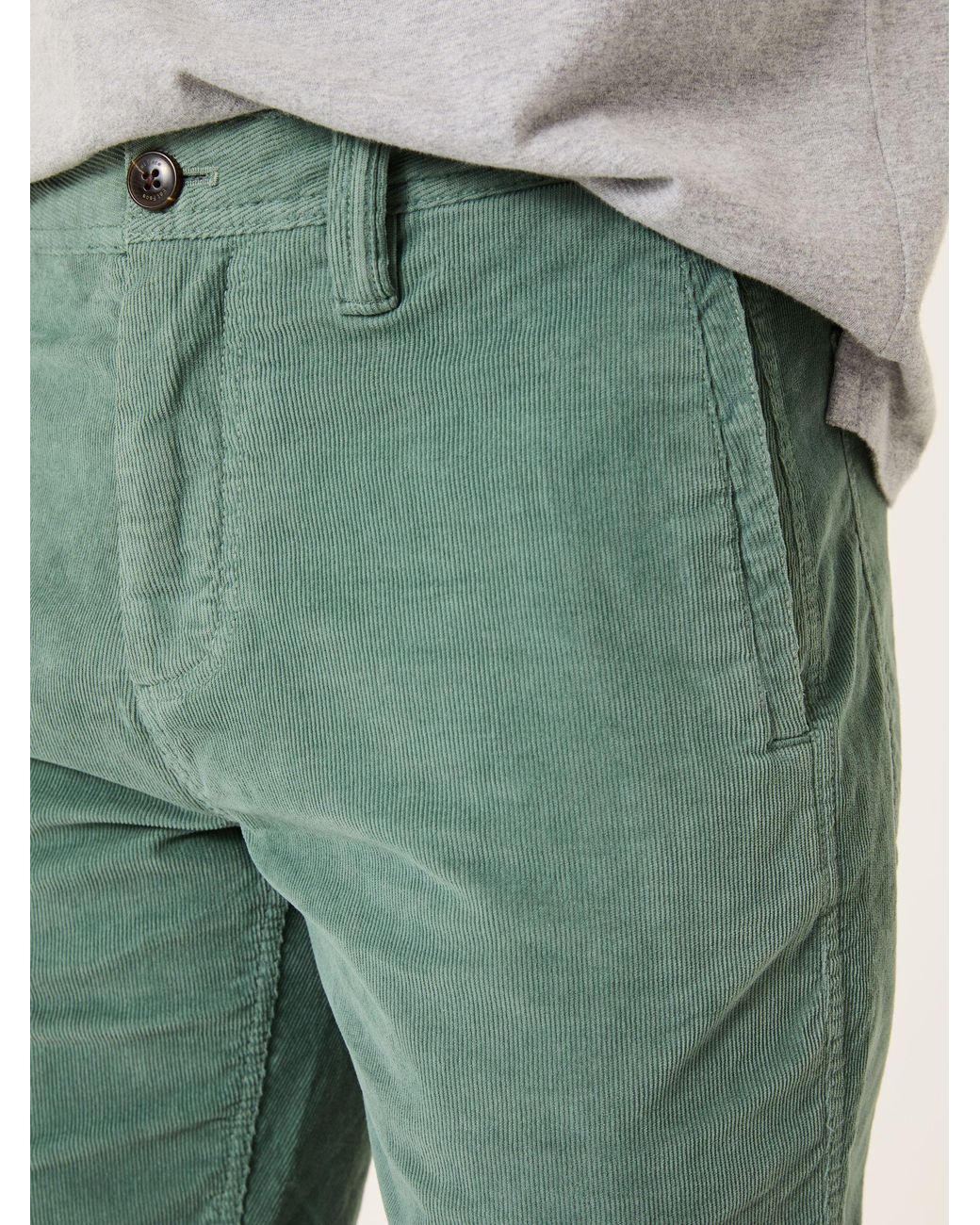 FatFace Gray Stow Cord Shorts for men