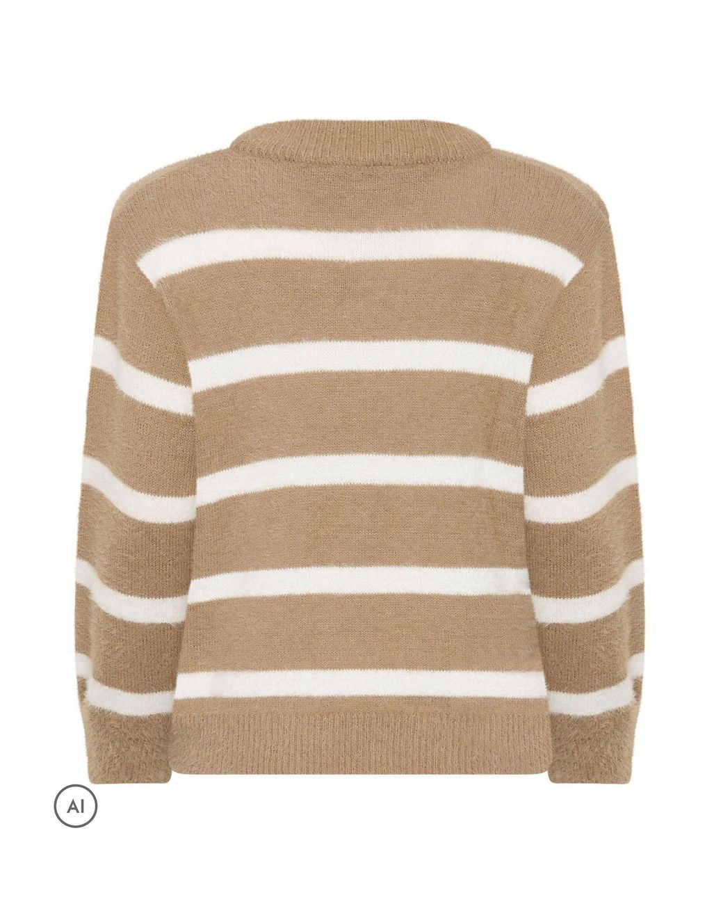 M Com Natural Petite Stripe Jumper