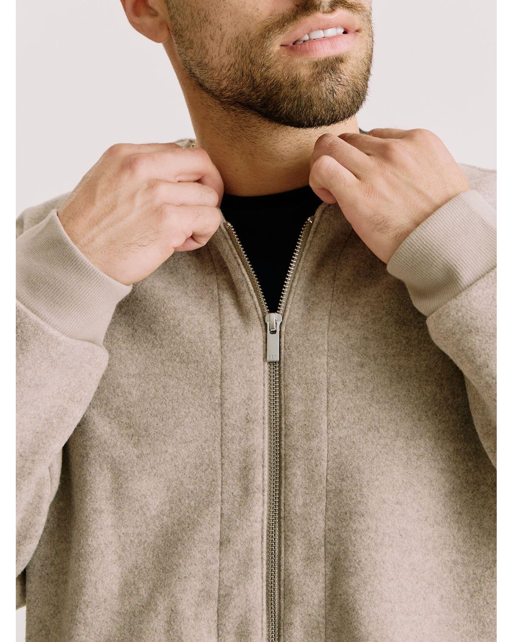 Kem Collection Natural Collarless Jacket for men