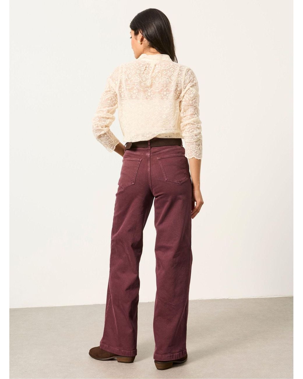 FatFace Red Welling Wide Leg Wide Leg Jeans