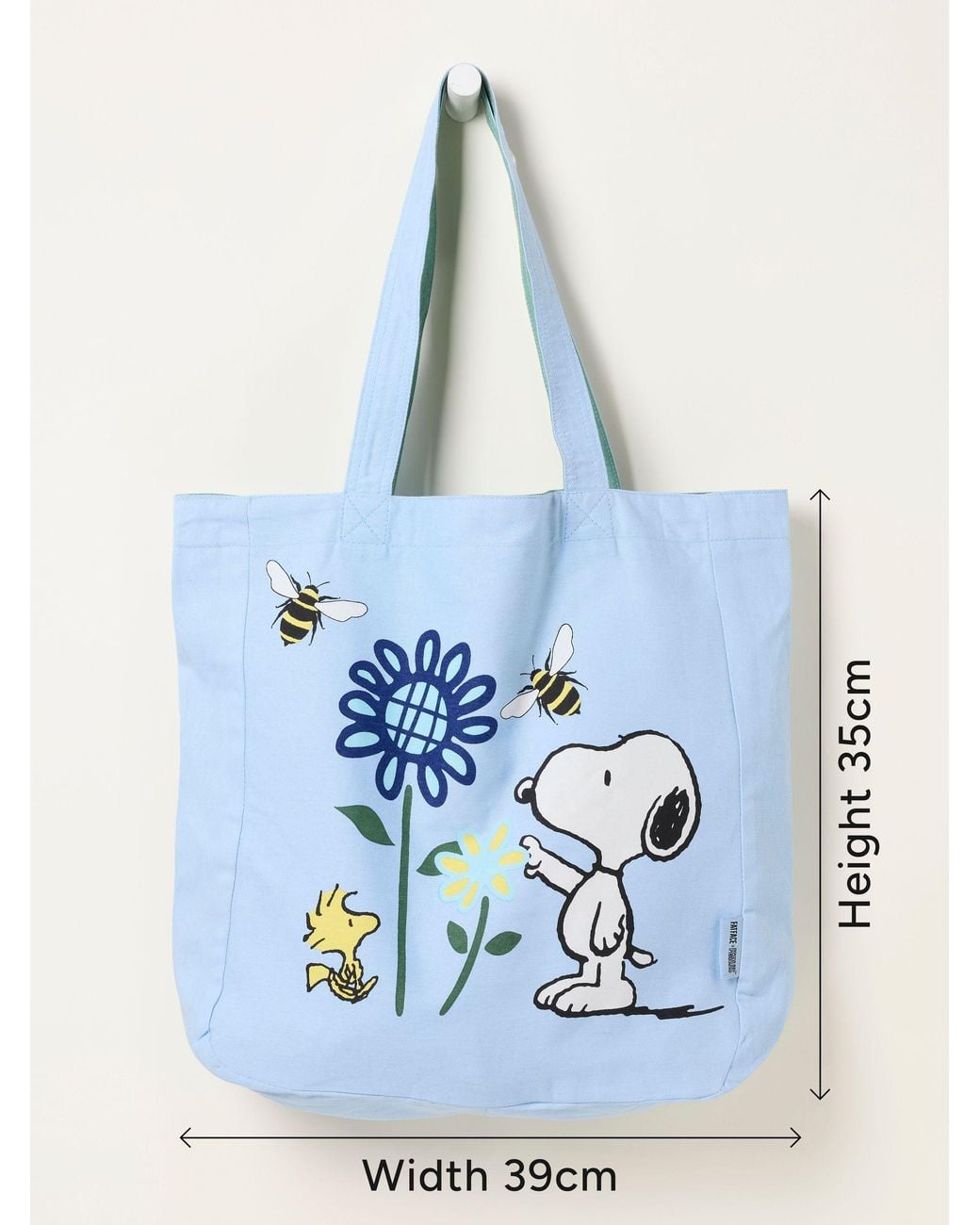 FatFace Blue Snoopy Floral Reversible Tote Bag