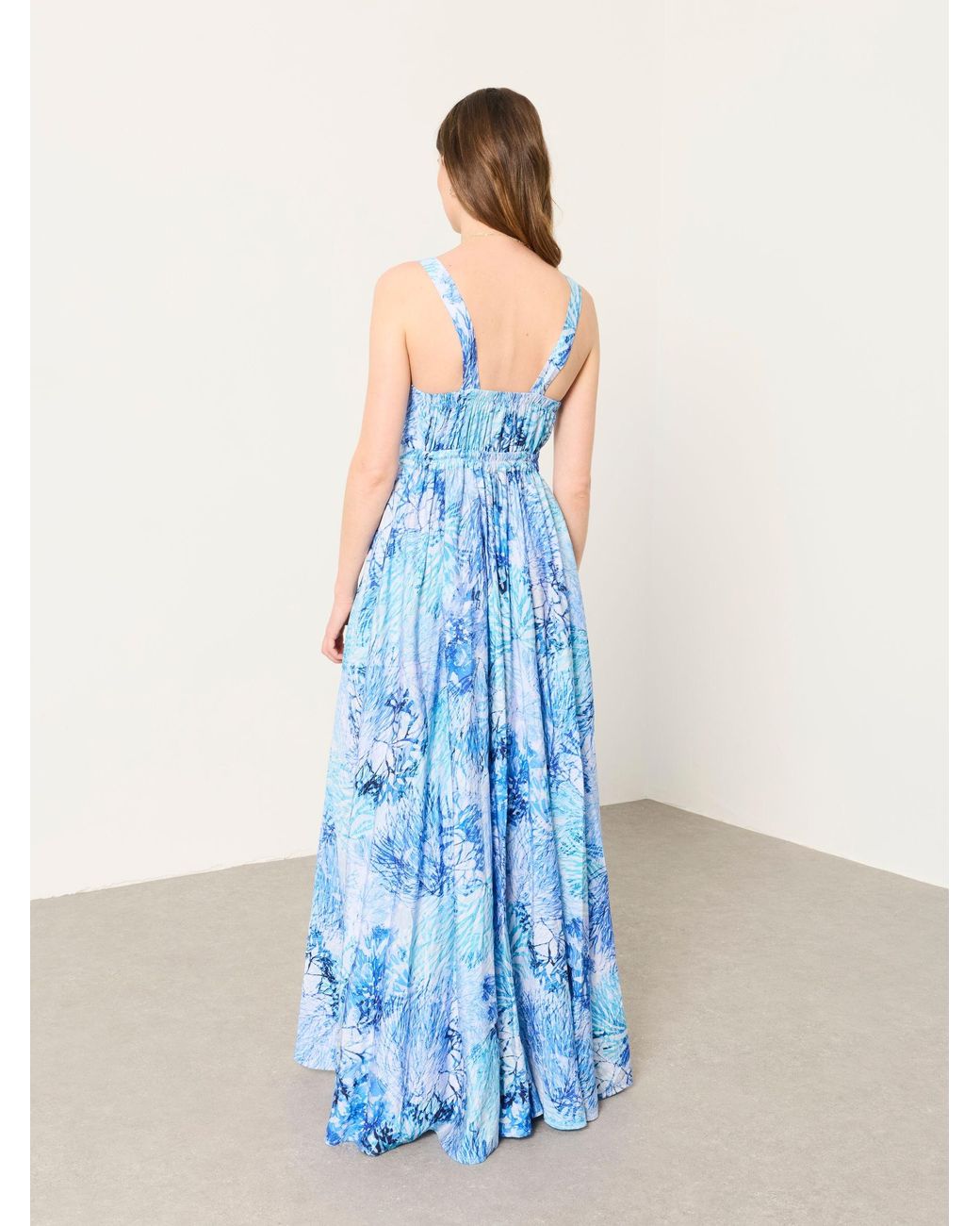 FatFace Blue V & A Regular Parachute Dress