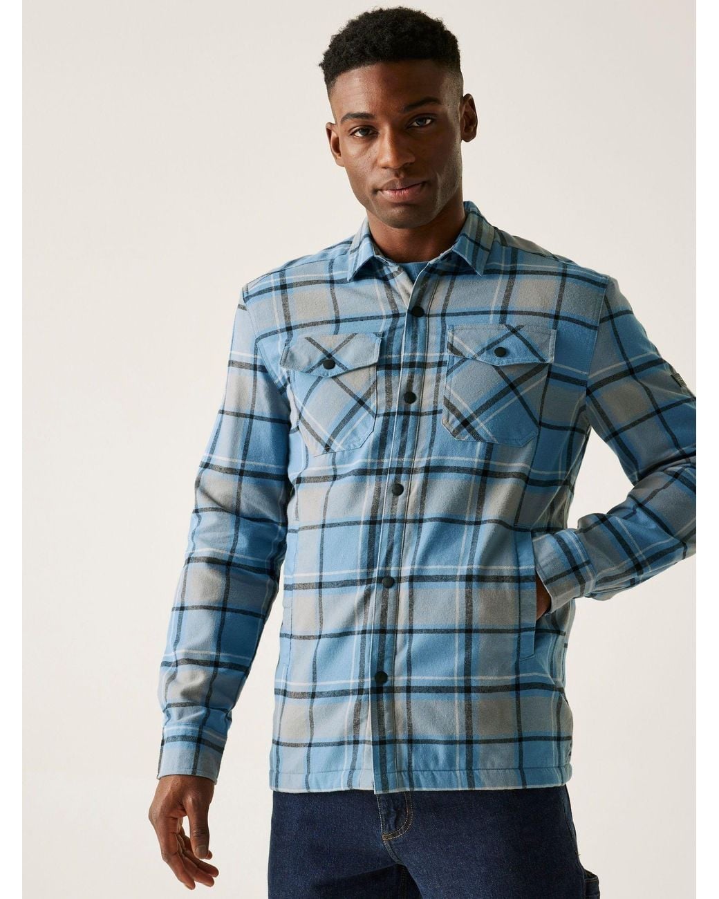 Regatta Blue Spennith Shacket for men
