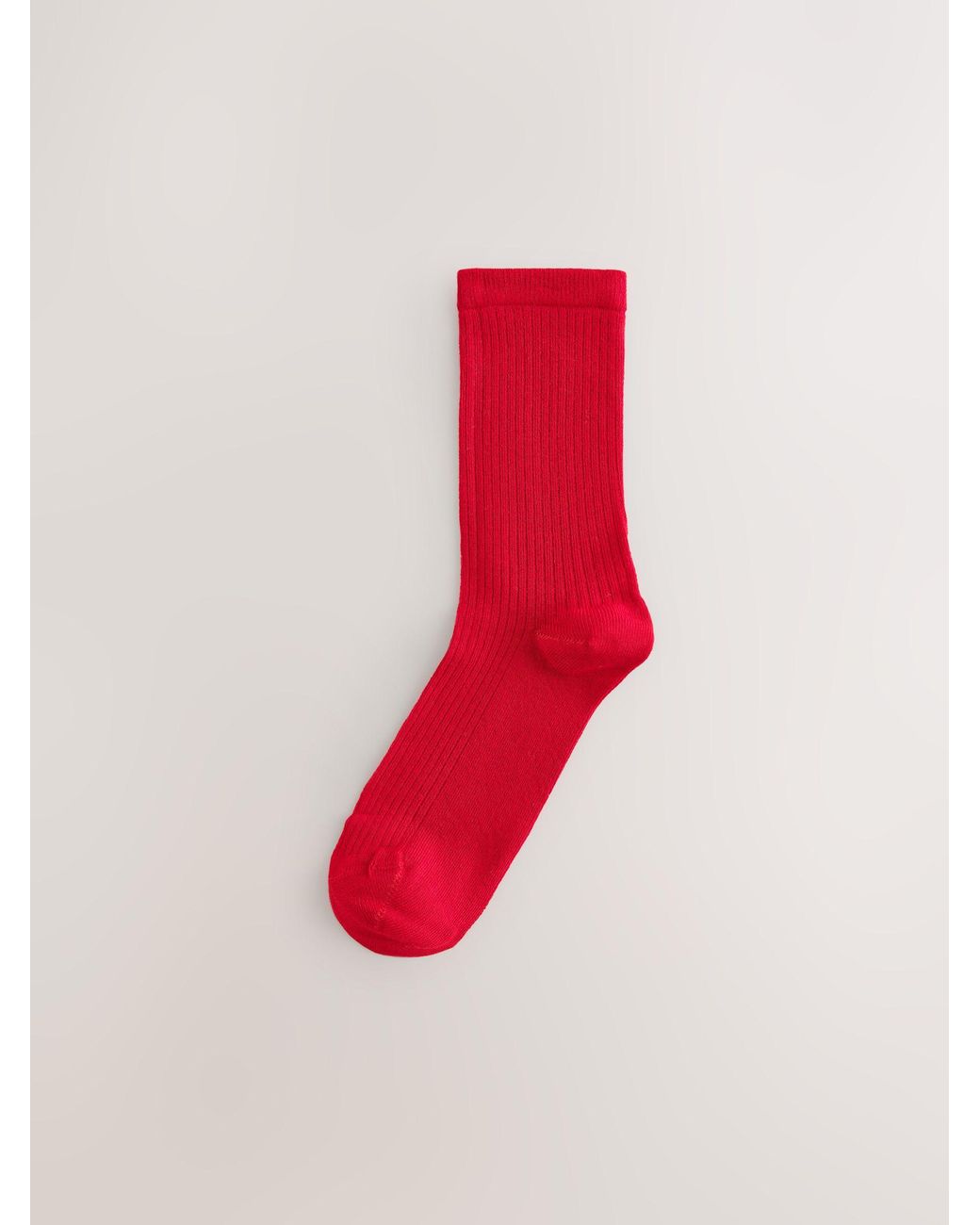 Next Red Supersoft Ribbed Ankle Socks 4 Pack