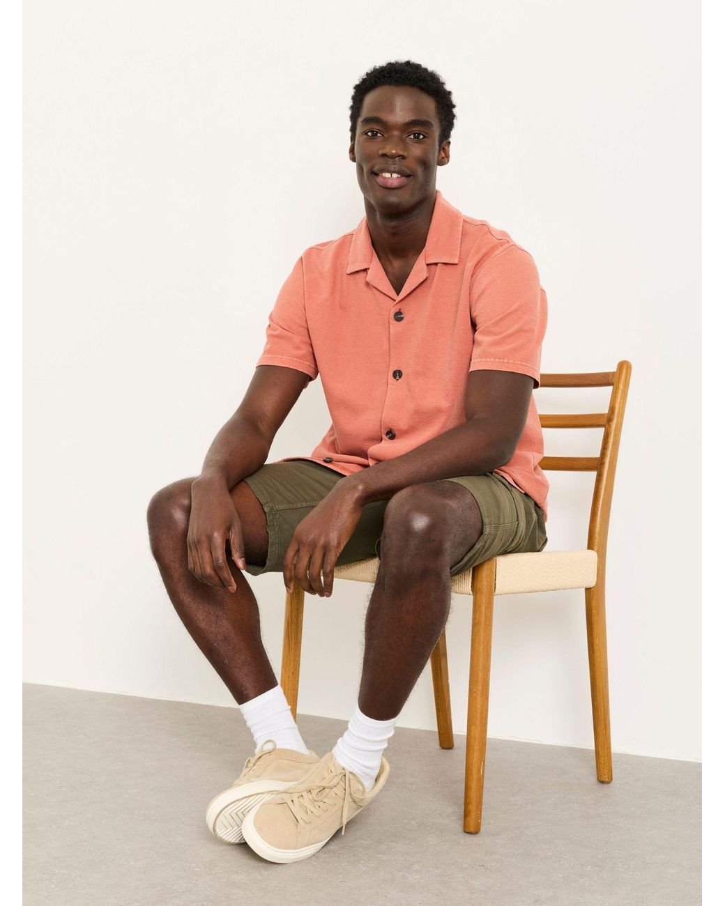 FatFace Fatface Short Sleeve Textured Shirt for men