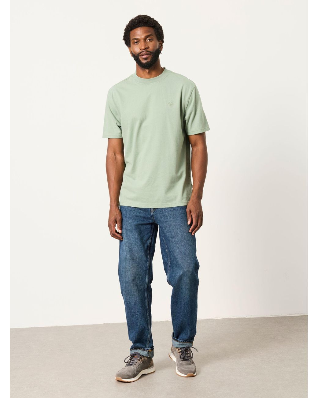 FatFace Green Relaxed Fit Getting Lost Graphic T-Shirt for men