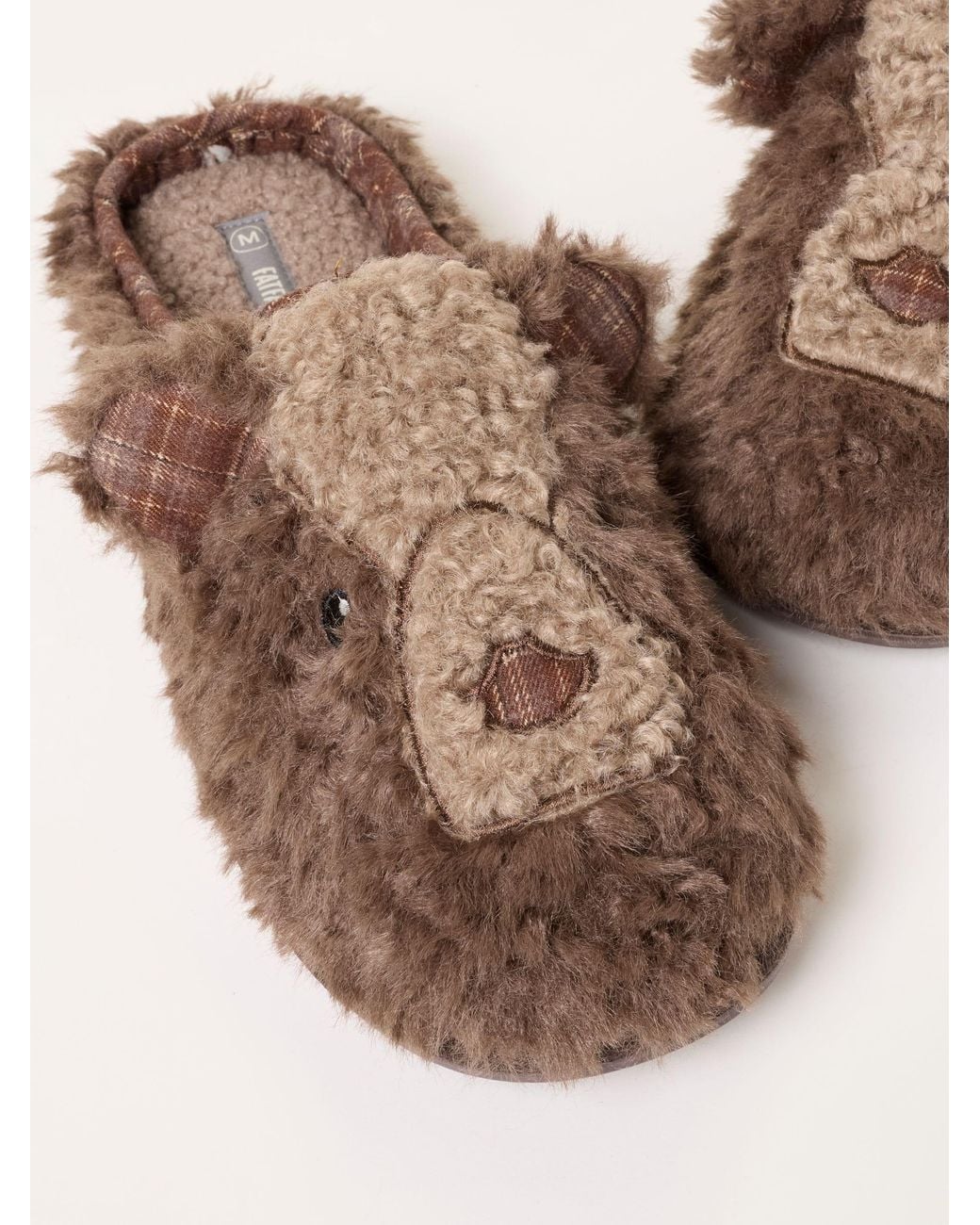 FatFace Brown Novelty Mule Slipper for men