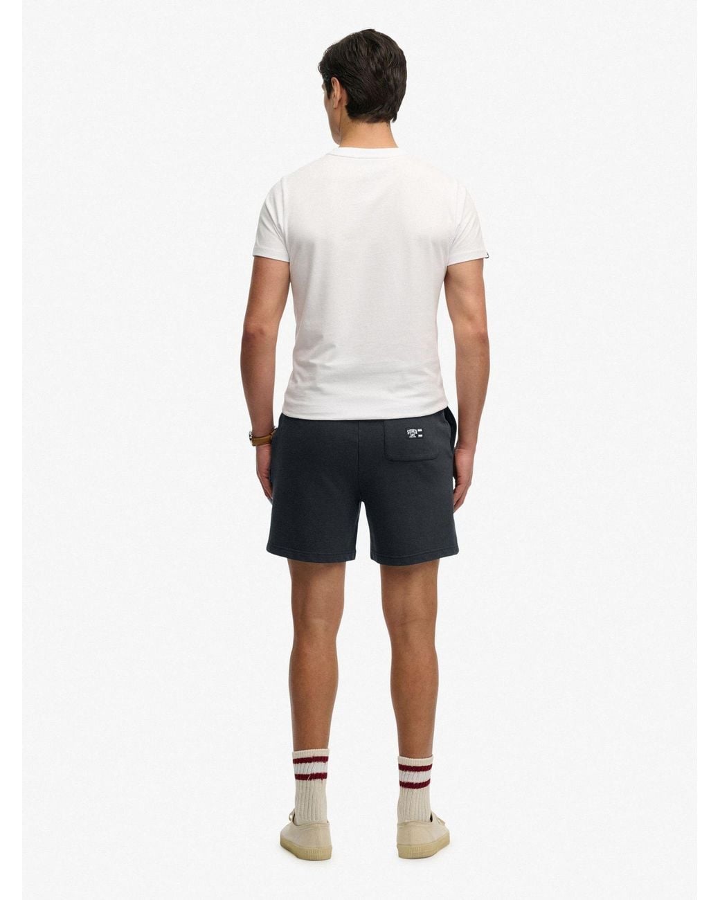 Superdry Blue Essential Logo Classic Shorts for men