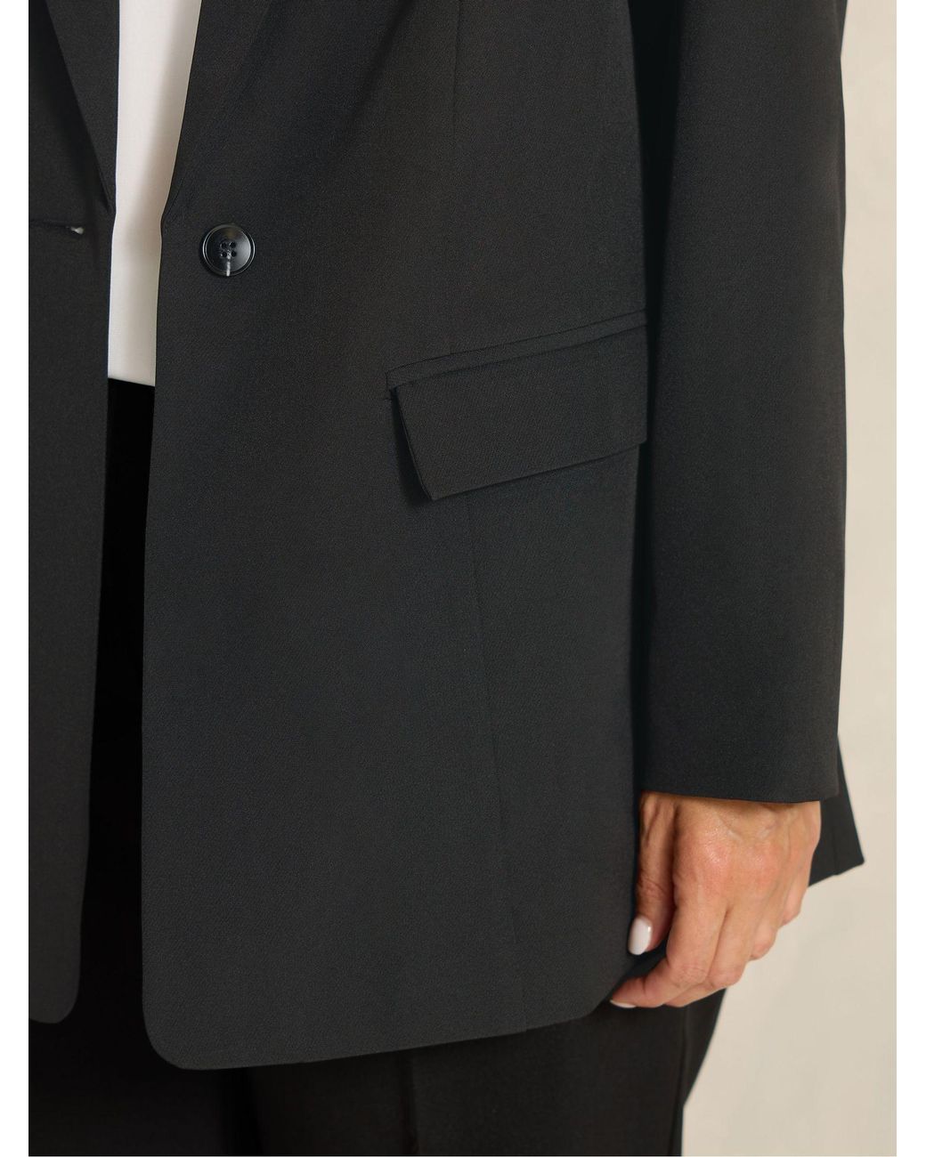 Evans Black Tailored Blazer
