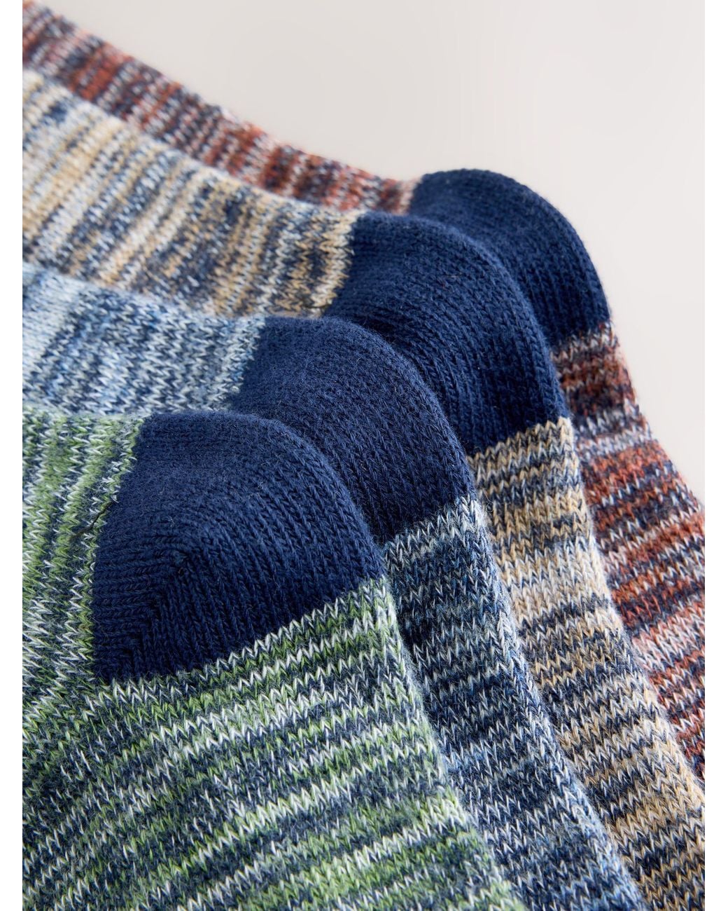 Next Blue Twist Ribbed Socks 4 Pack for men