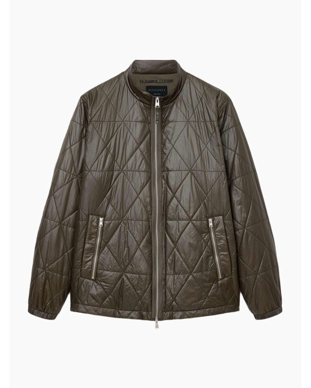 AllSaints Brown Allsaints Tribex Shine Jacket for men