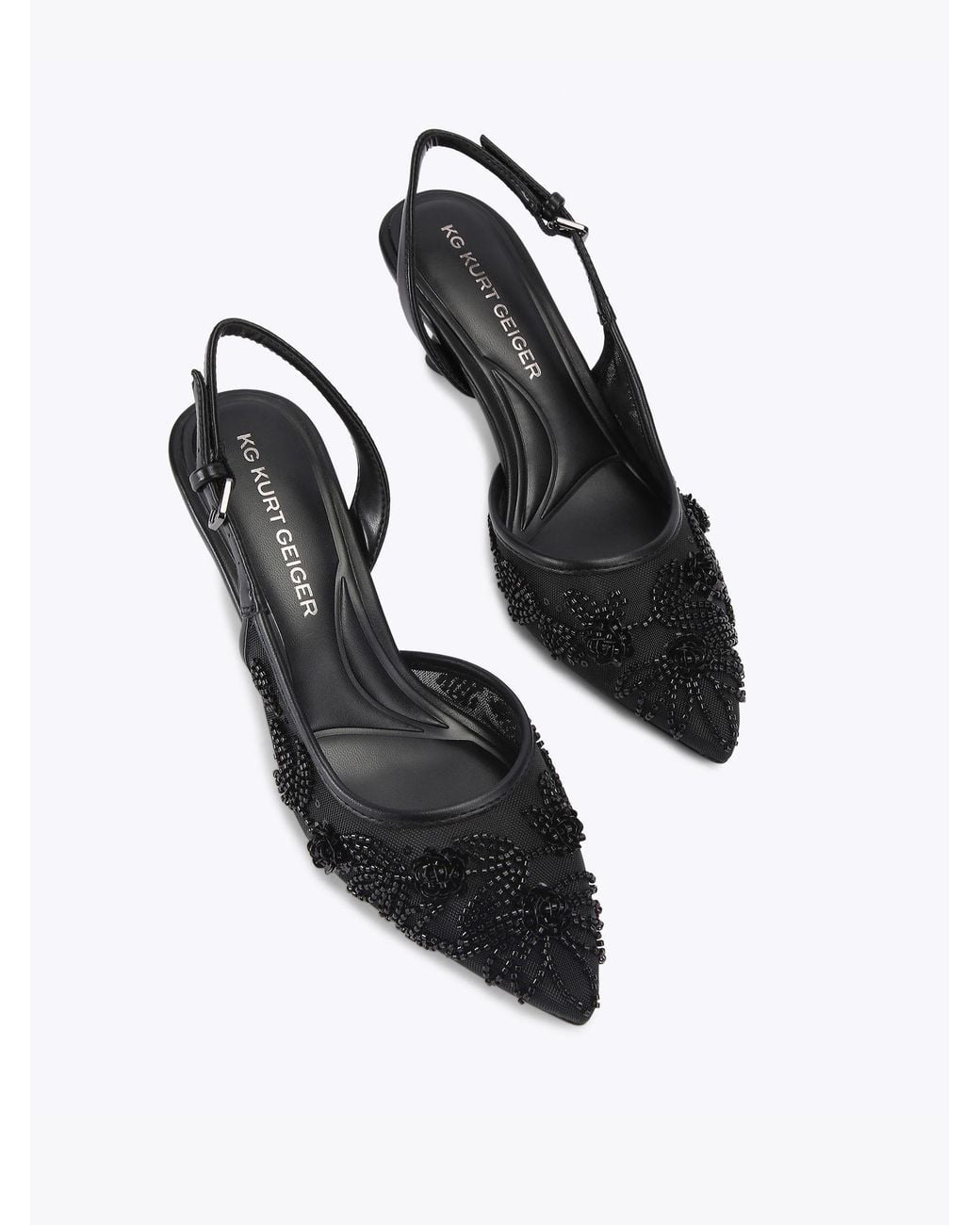 KG by Kurt Geiger White Aria Low Bead Shoes