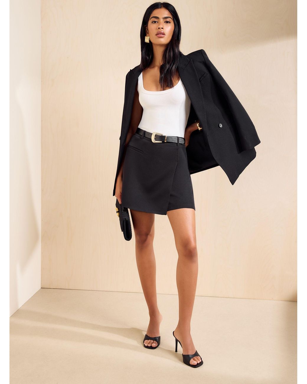 Friends Like These Black Belted Skort