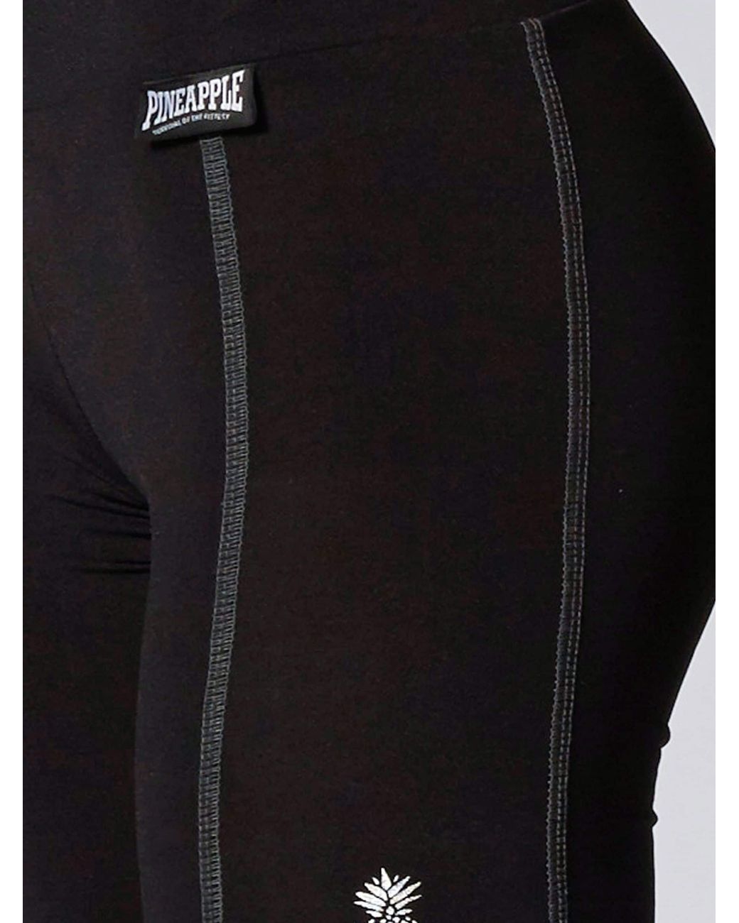 Pineapple Black Performance Cycling Shorts